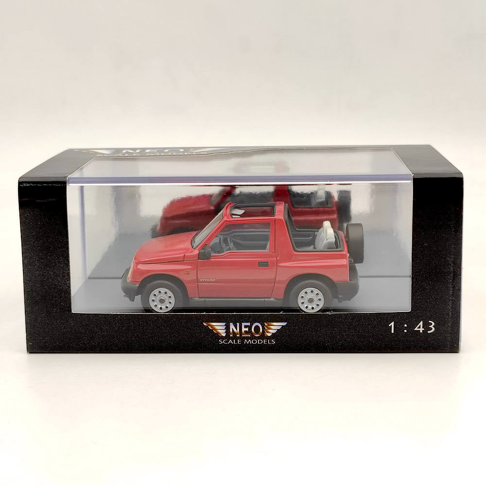 1/43 NEO SCALE MODELS Suzuki Vitara 1.6 JLX Convertible Red Resin Die-Cast Car - Limited Edition Collectible for Display & Model Car Enthusiasts
