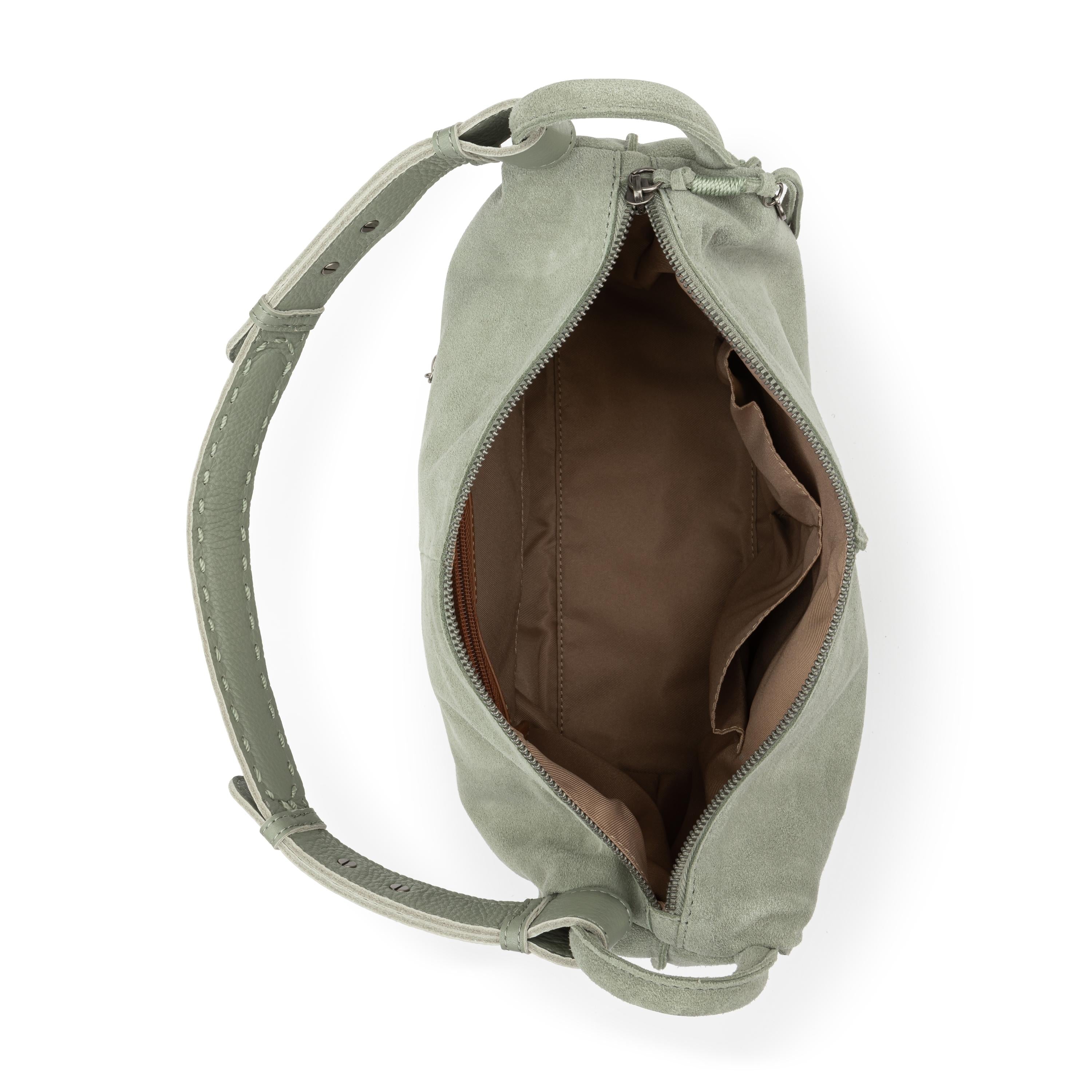 Los Feliz Hobo Bag - Genuine Leather Meadow Suede Shoulder Bag for Women | Perfect for Work, Travel & Everyday Use