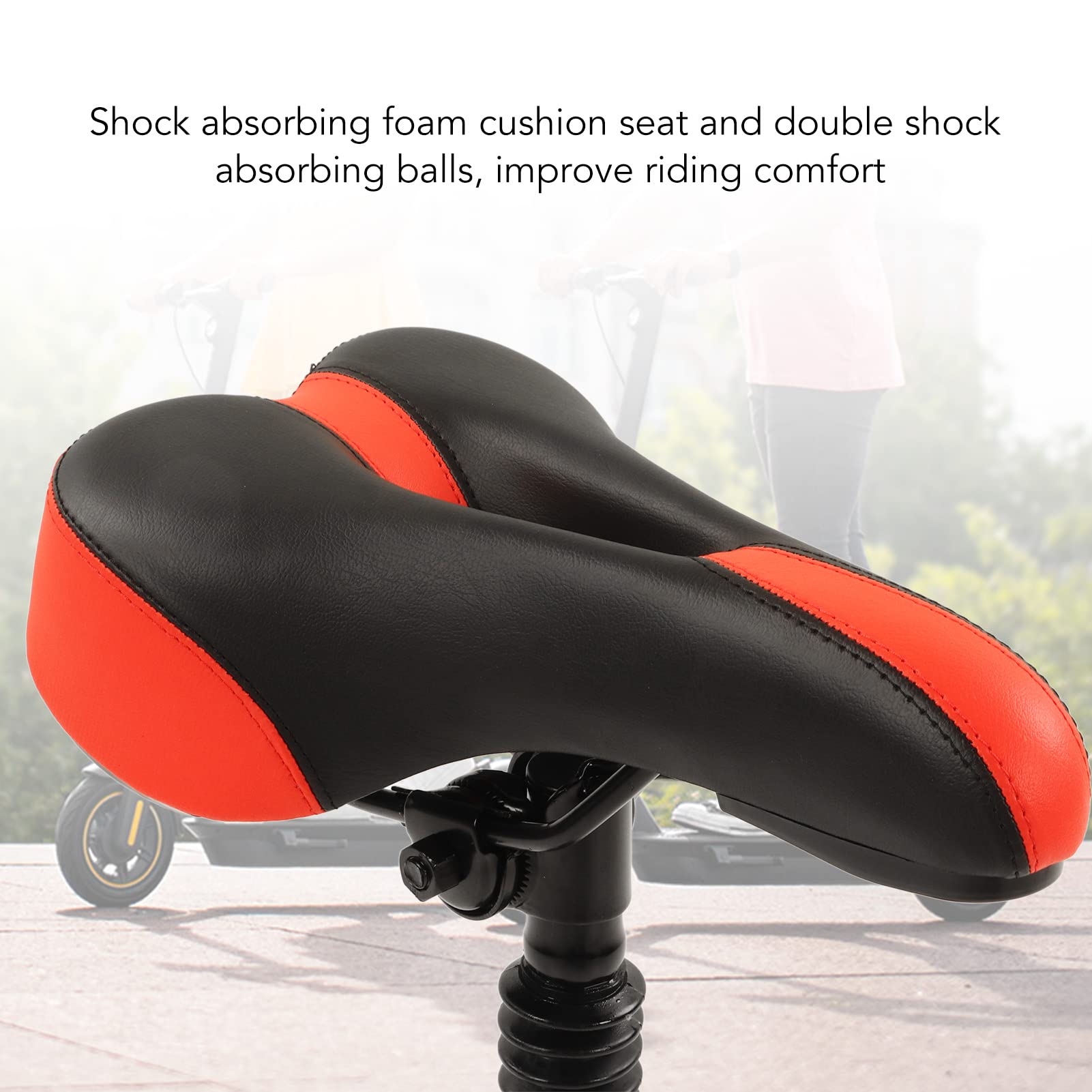 Foldable Adjustable Universal Electric Scooter Seat - Replacement Saddle for M365 & Other E-Scooters | Aluminum Alloy Frame with Thick Foam Padding | Perfect for Commuting & Urban Travel