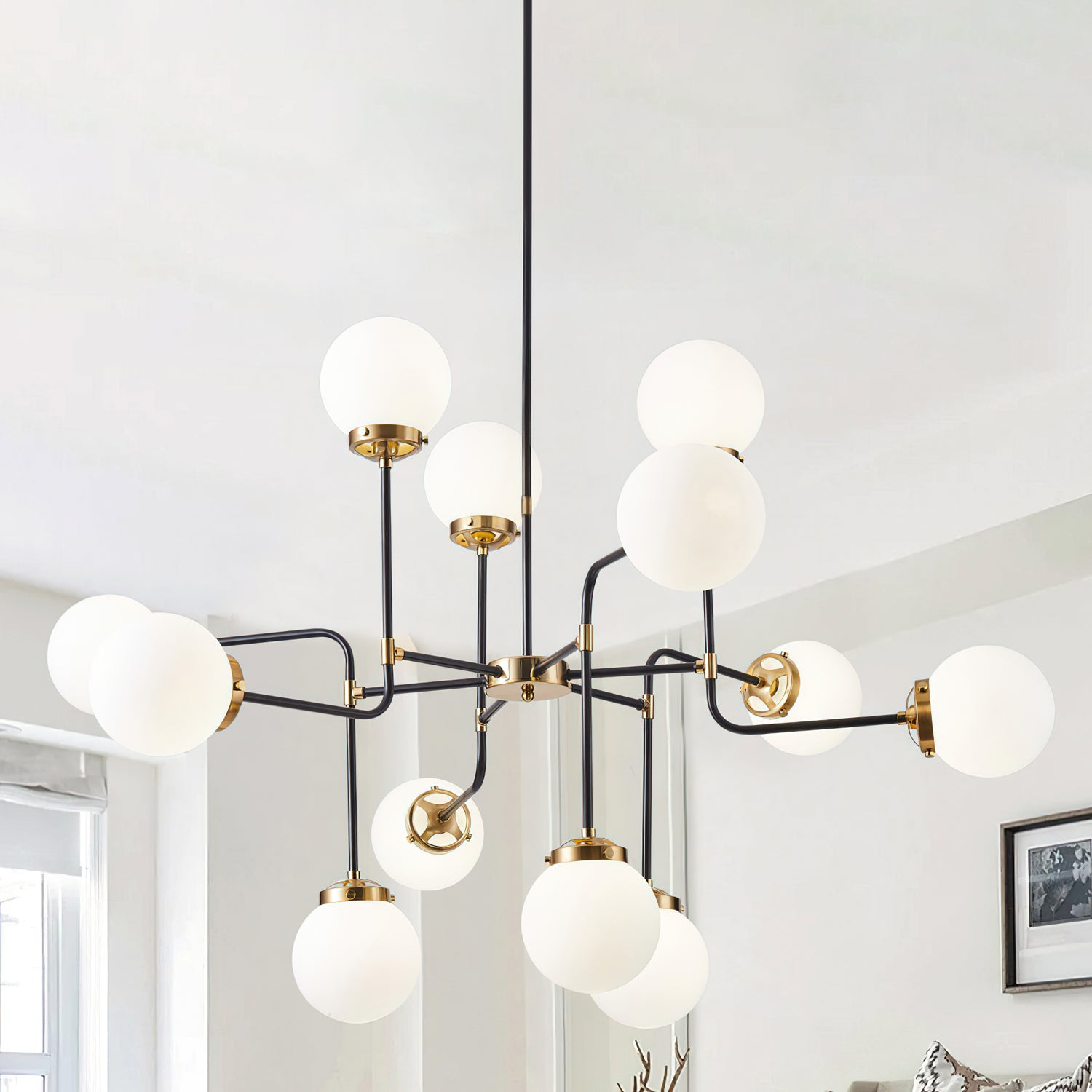 Willa Arlo Chandelier - Modern Crystal Ceiling Light Fixture for Dining Room, Bedroom & Living Room Decor | Elegant Lighting for Home & Wedding Events