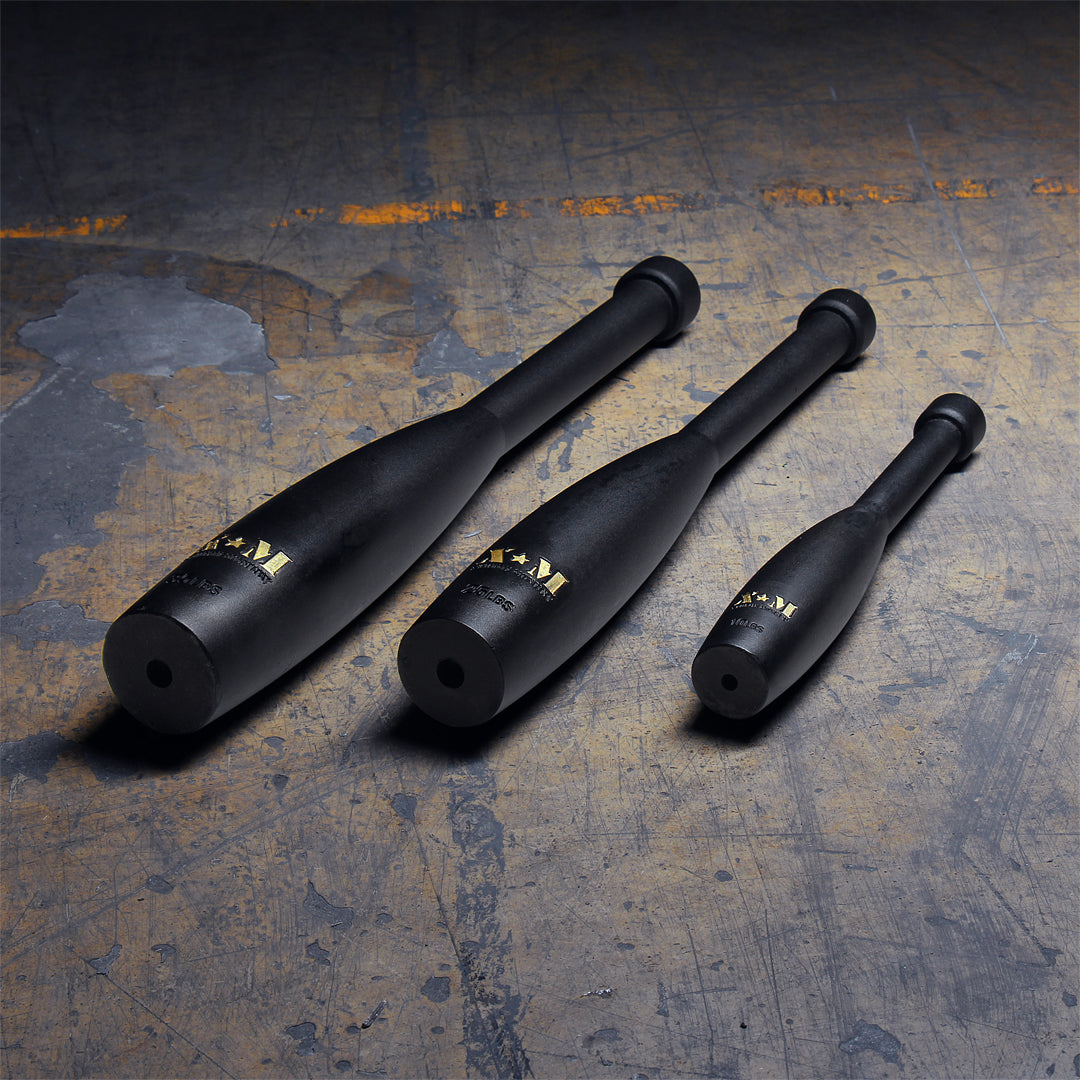 XM FITNESS Indian Steel Club 35lbs - Traditional Workout Mace for Strength Training, Home Gym & Functional Fitness | Perfect for CrossFit, Martial Arts & Full-Body Conditioning