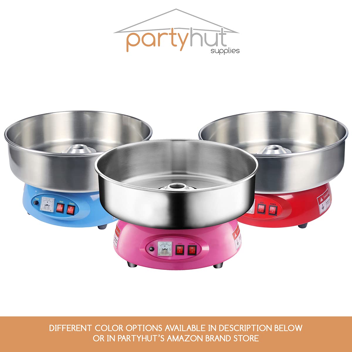 Pink Commercial Cotton Candy Machine - Compact & Portable Candy Floss Maker for Parties, Events, Carnivals & Home Use | Perfect for Birthday Celebrations, Wedding Receptions & Street Fairs