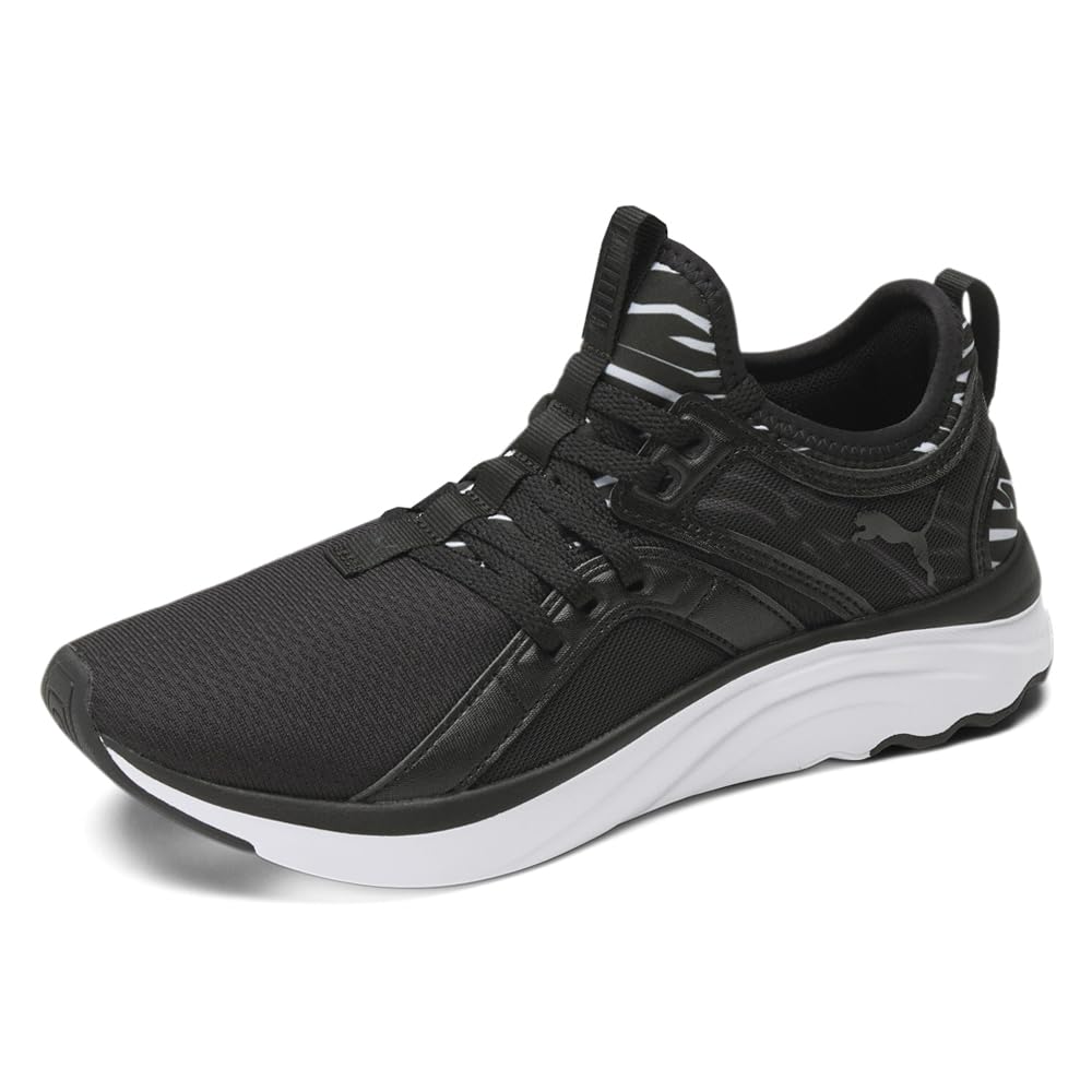 Puma Women's Softride Sophia Zebra Running Shoes - Black | Lightweight Cushioned Sneakers for Jogging, Gym Workouts & Everyday Comfort