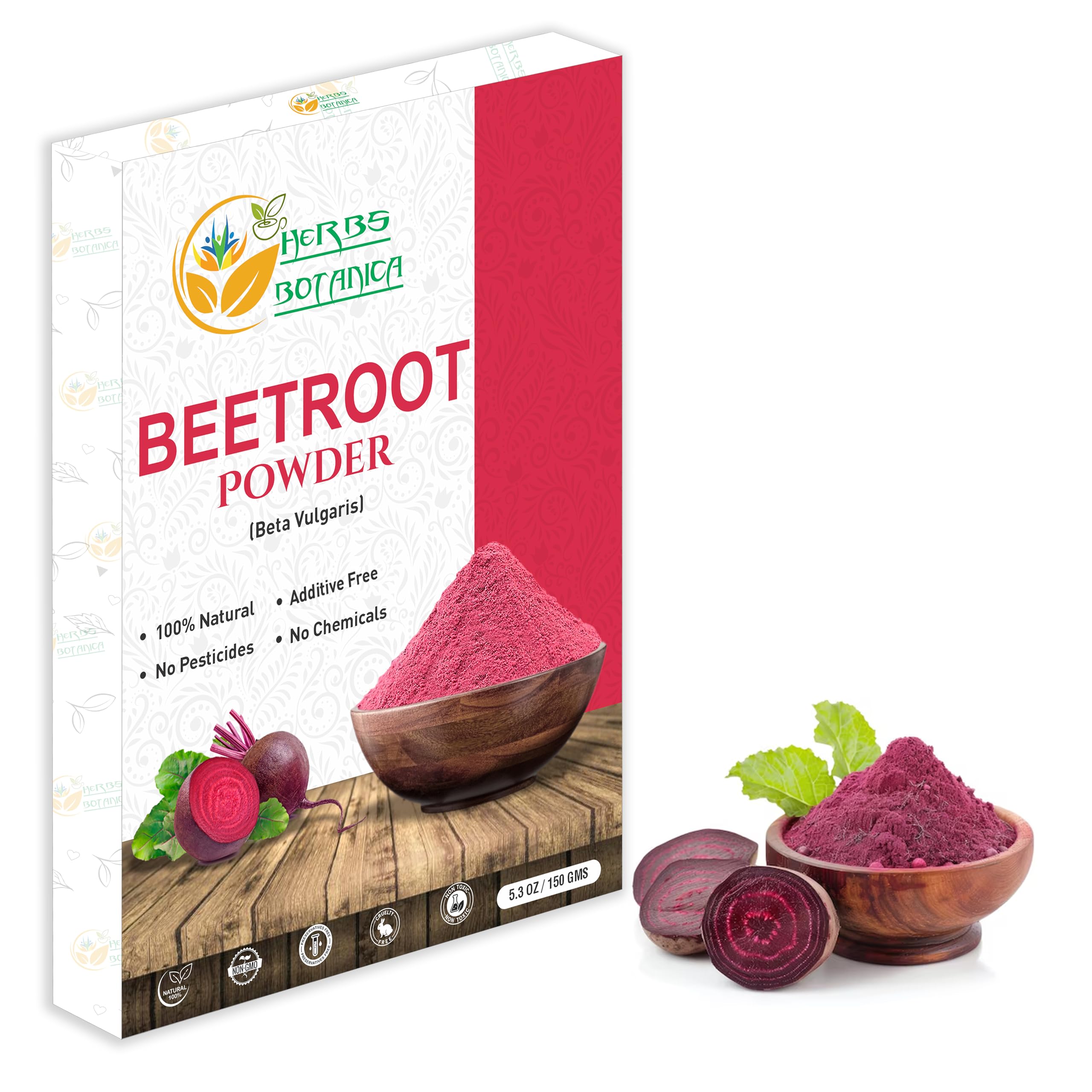 Organic Beetroot Powder for Baking, Smoothies & Energy Drinks | Nitric Oxide Booster Supplement | Gluten-Free, Non-GMO Beet Root Powder (5.3oz/150g) – Supports Stamina, Workout Recovery & Heart Health | Perfect for Athletes, Fitness Enthusiasts & Healthy Lifestyle