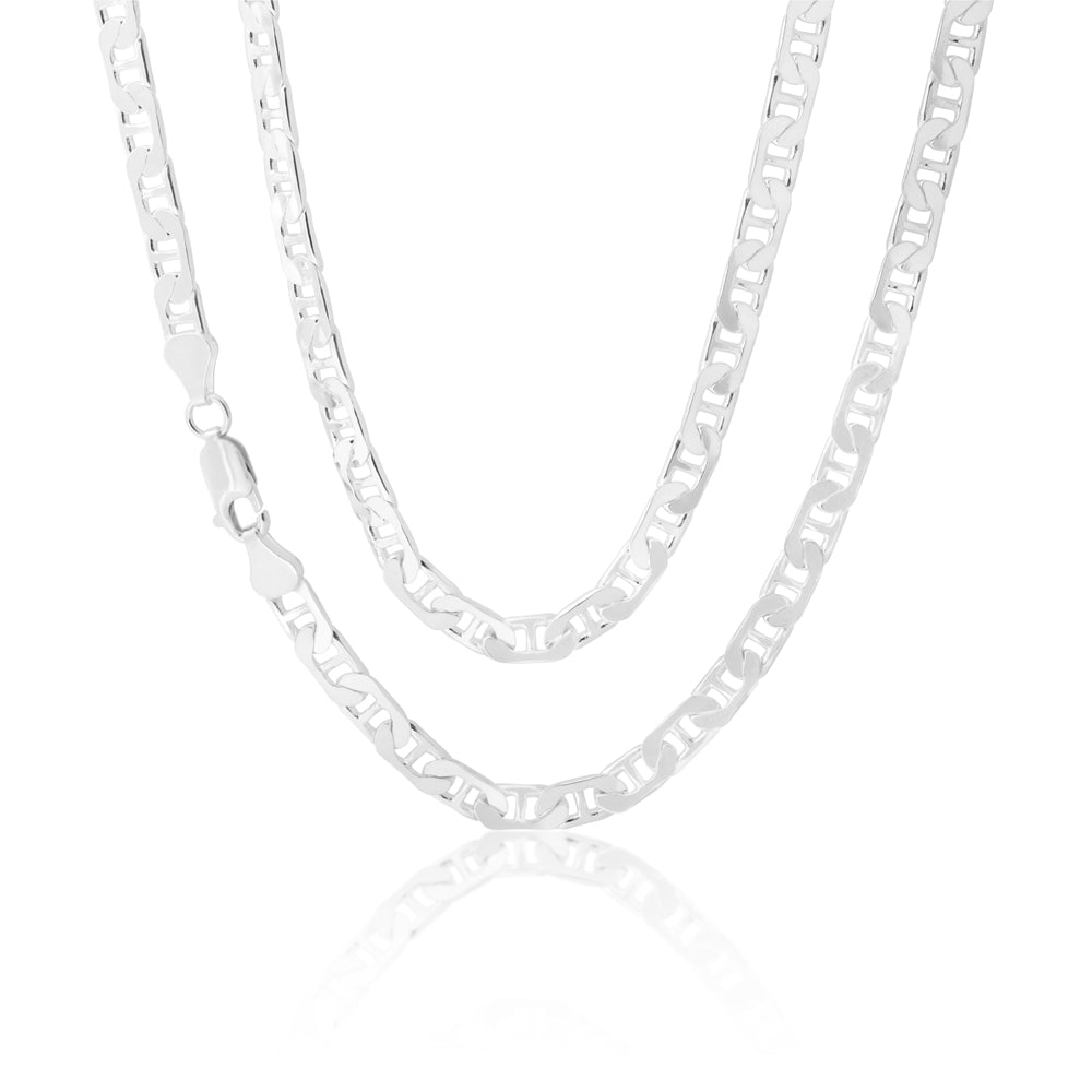 55cm Sterling Silver 150 Gauge Anchor Chain Necklace for Men - Durable & Stylish Jewelry for Everyday Wear, Gifts & Special Occasions