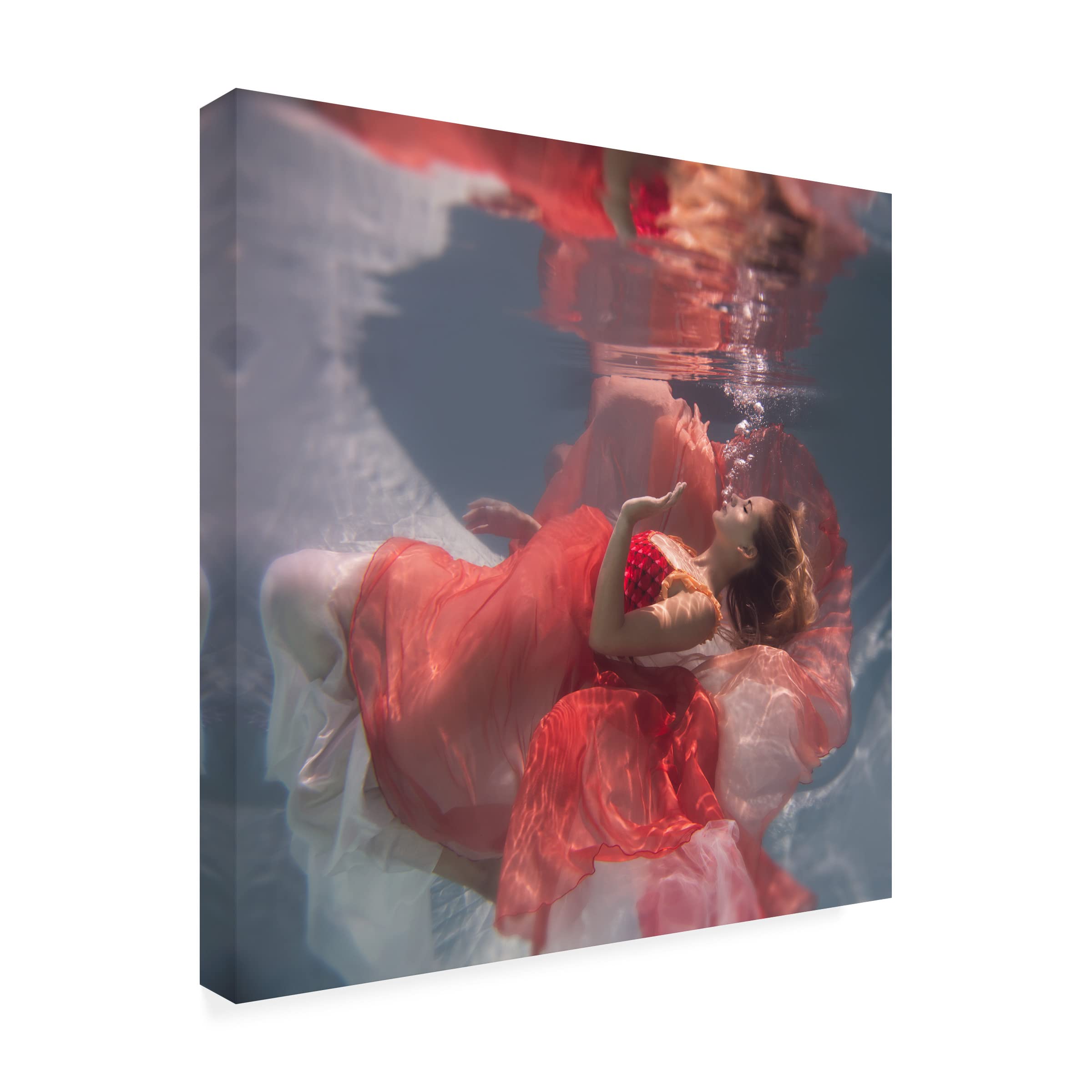 Trademark Fine Art 'Michelle' Canvas Wall Art by Gabriela Slegrova - Hand-Painted Modern Home Decor for Living Room, Bedroom & Office