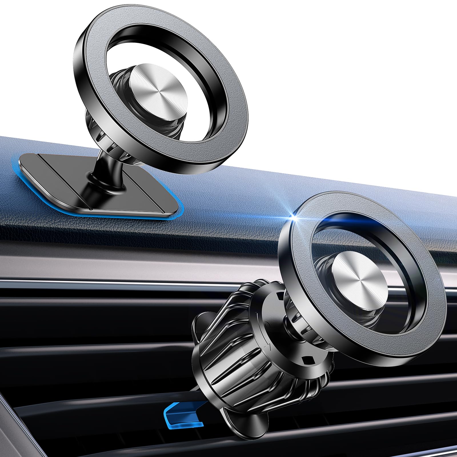 20 Strong Magnets Magsafe Car Mount - 360° Magnetic Phone Holder for iPhone 16/15/14/13 Pro Max - Secure Air Vent Cell Phone Holder for Safe Driving & Hands-Free Navigation