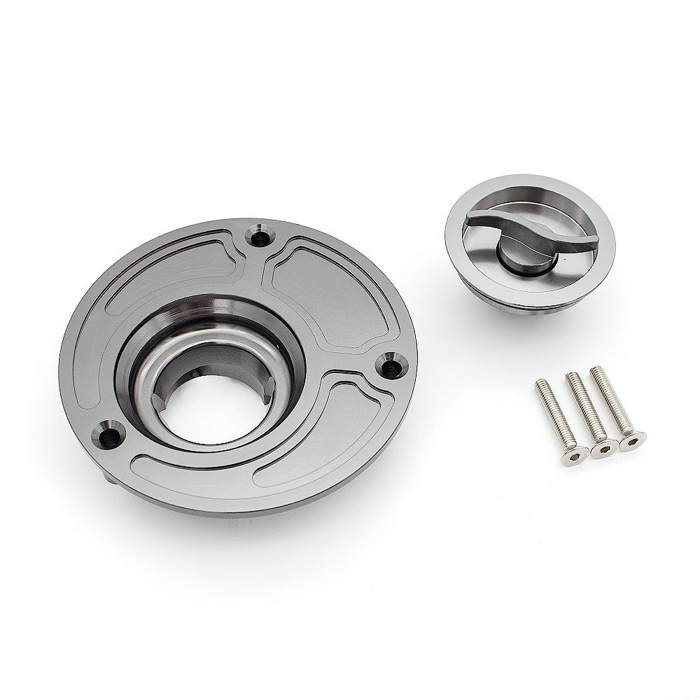 Aluminum Gas Fuel Tank Cap Cover for Ducati 748 916 996 998 848 1098 S/R Monster SuperSports - Universal Fit All Years - Durable Motorcycle Accessory for Road Trips & Daily Commuting