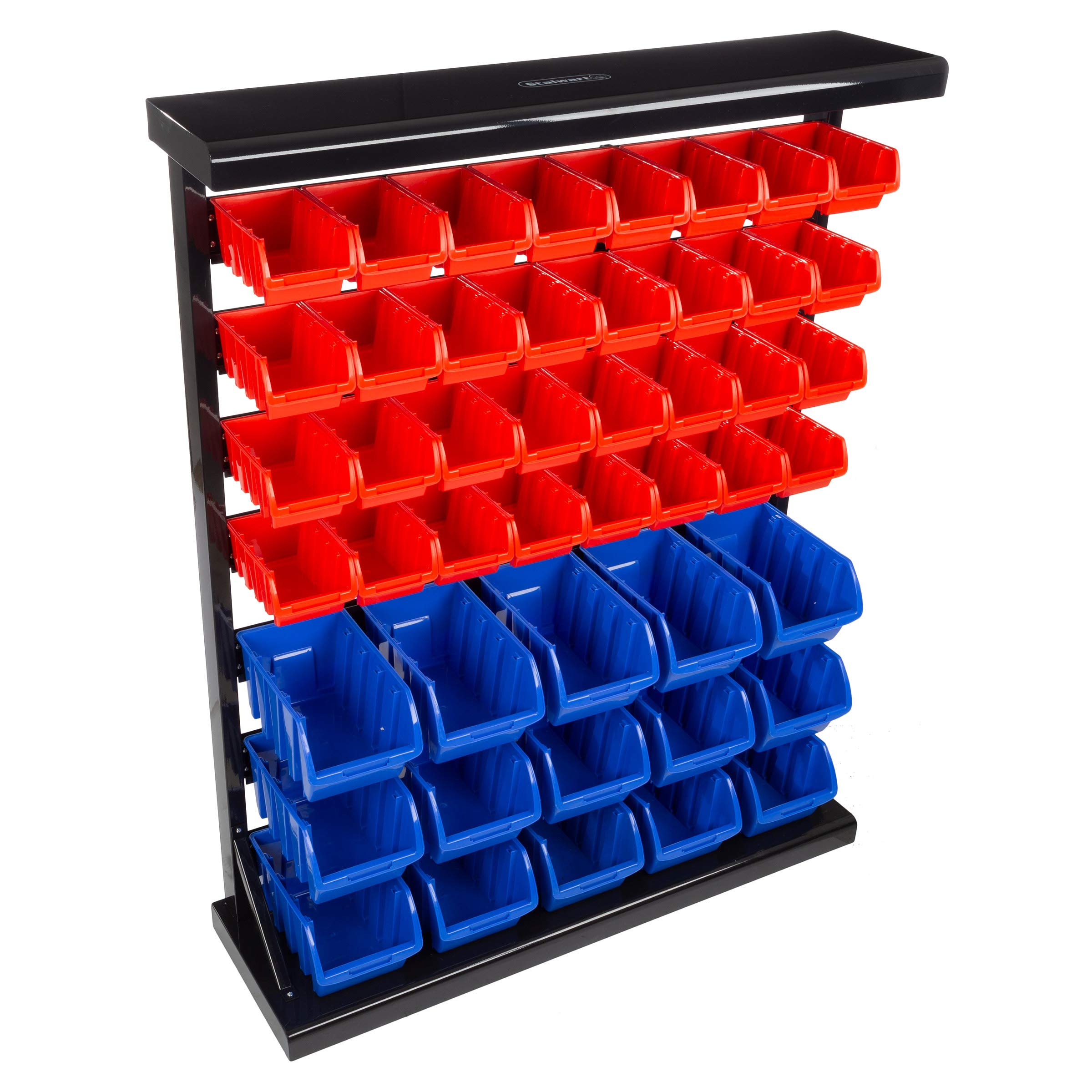 Stalwart 75-ST6079 Wall Mount Orange Tool Organizer with Removable Drawers - Perfect for Hardware, Crafts, Office Supplies & Home Organization - Garage, Workshop & Office Storage Solution