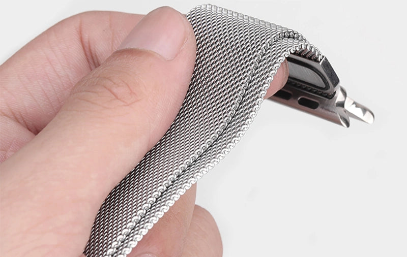 Stainless Steel Metal Mesh Loop for Jewelry Making, DIY Crafts, and Keychain Accessories - Perfect for Beading, Scrapbooking, and Home Decor Projects