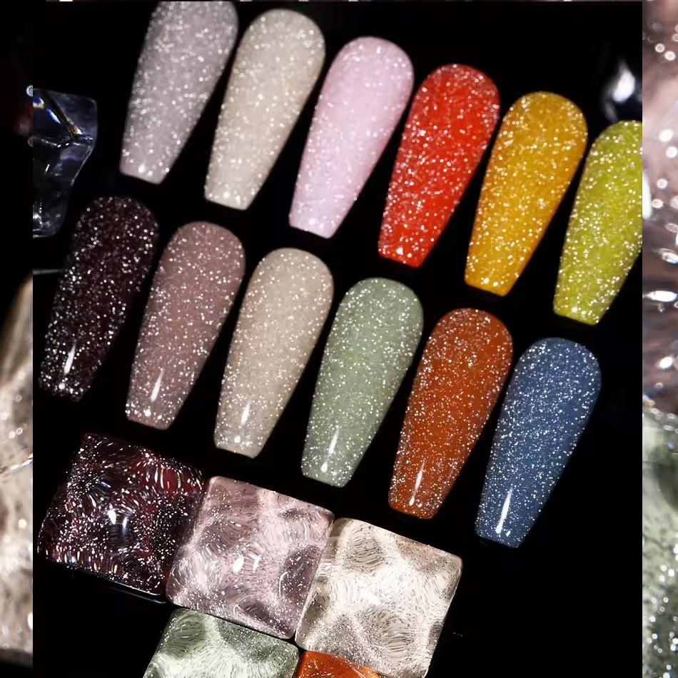Born Pretty Reflective Glitter Nail Polish Top Coat - Long Lasting Shine for Nails, Toes & DIY Manicures - Perfect for Parties, Weddings & Special Occasions