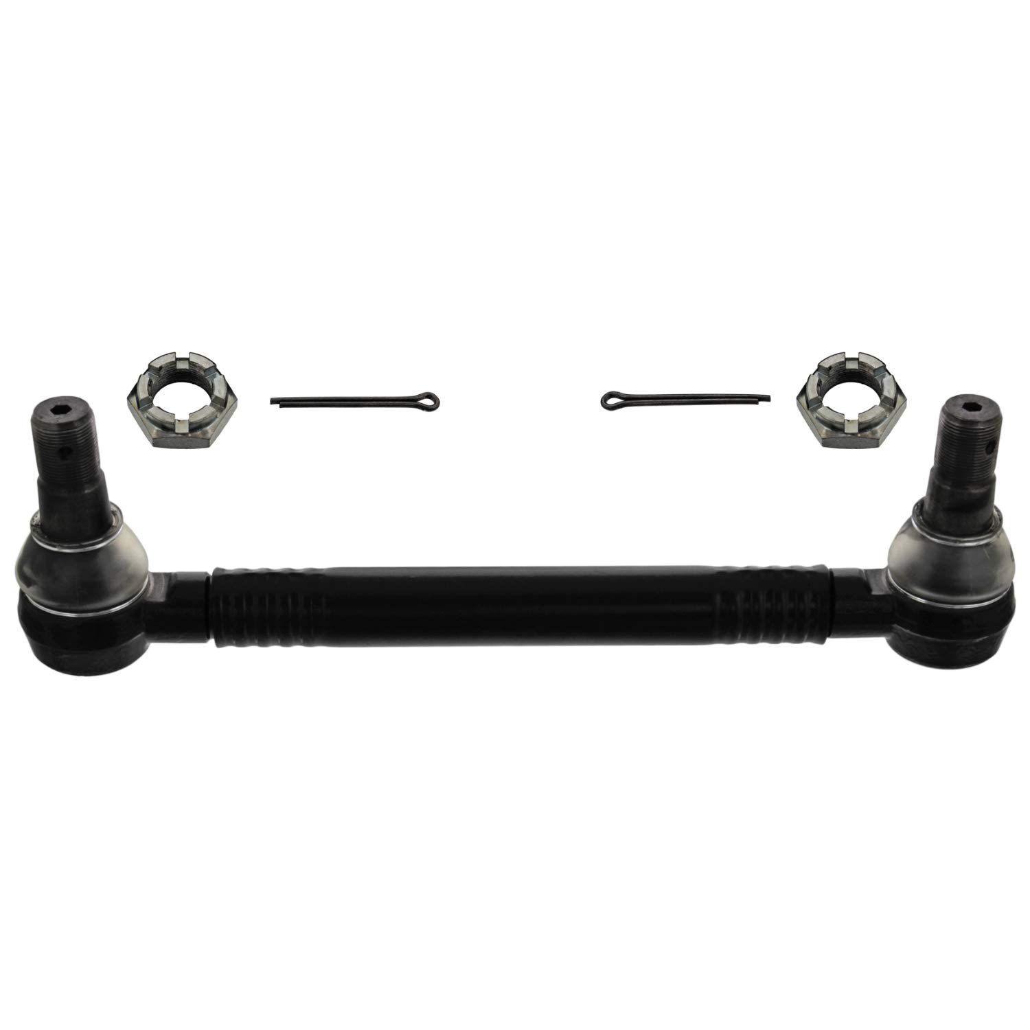 febi bilstein 46043 Drag Link with Castle Nuts & Cotter Pins | Steering Gear to 1st Idler Arm Replacement | Heavy Duty Suspension Part for Trucks & SUVs | Perfect for Off-Roading & Towing Applications