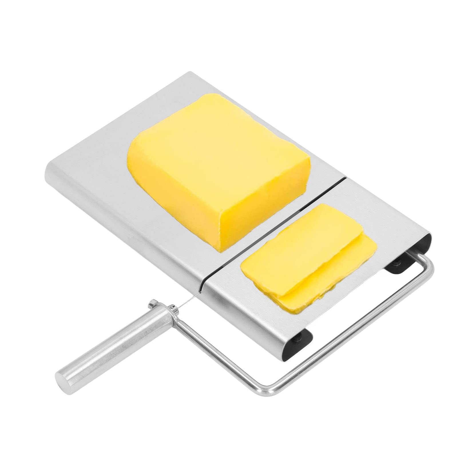 Yosoo 304 Stainless Steel Cheese Cutter with Grid Marks - Professional Cheese Board Slicer for Perfect Cheese, Foie Gras & Food Cutting - Ideal for Charcuterie Boards, Party Platters & Gourmet Cooking