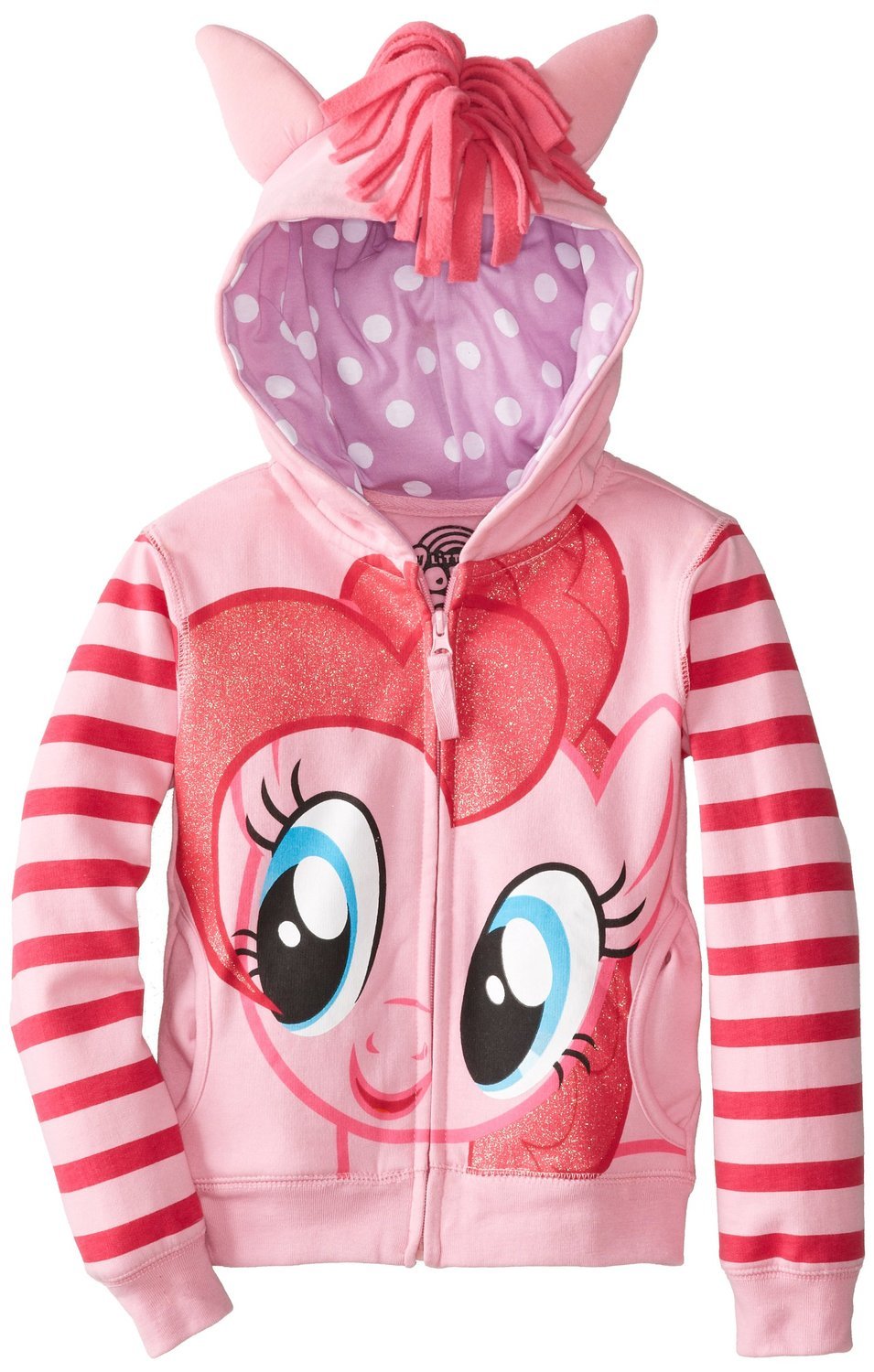 My Little Pony Girls' Zip-Up Hoodie for Toddlers - Cute Cartoon Character Pullover Jacket for Playdates, Preschool & Outdoor Adventures
