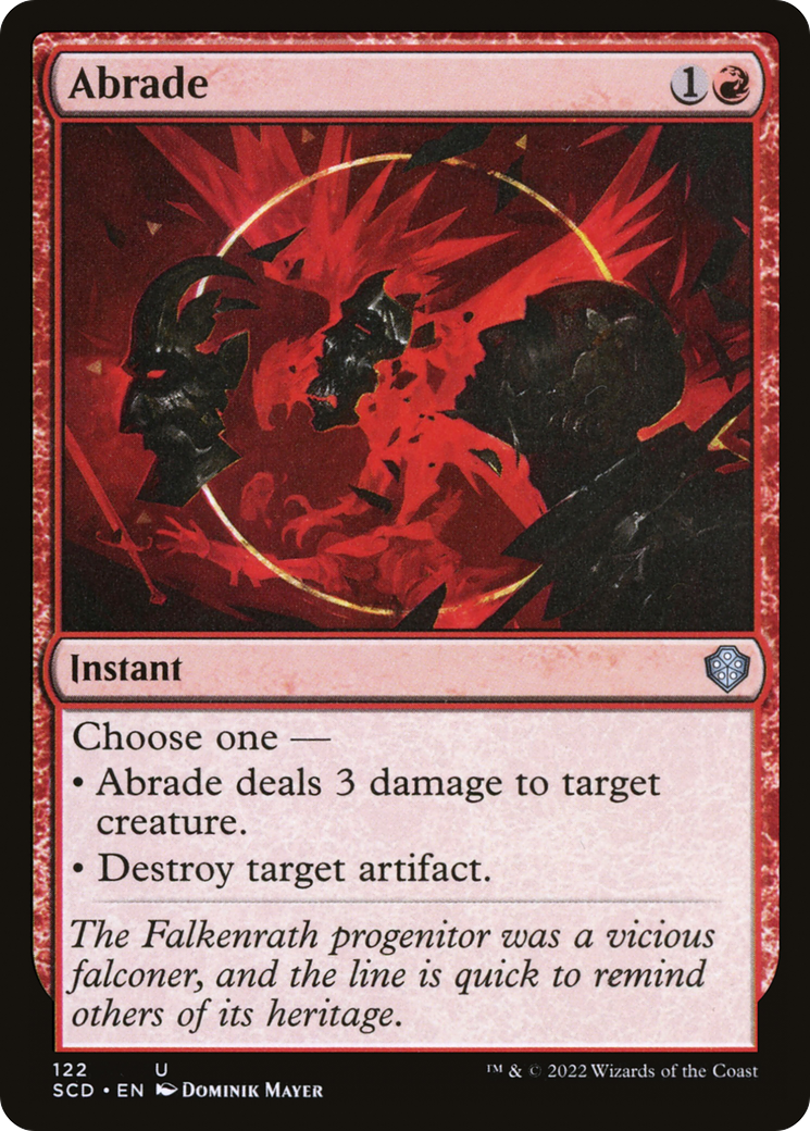 Abrade Starter Commander Decks - MTG Magic The Gathering Card for Commander & Multiplayer Games | Perfect for Casual Play & Competitive Strategy