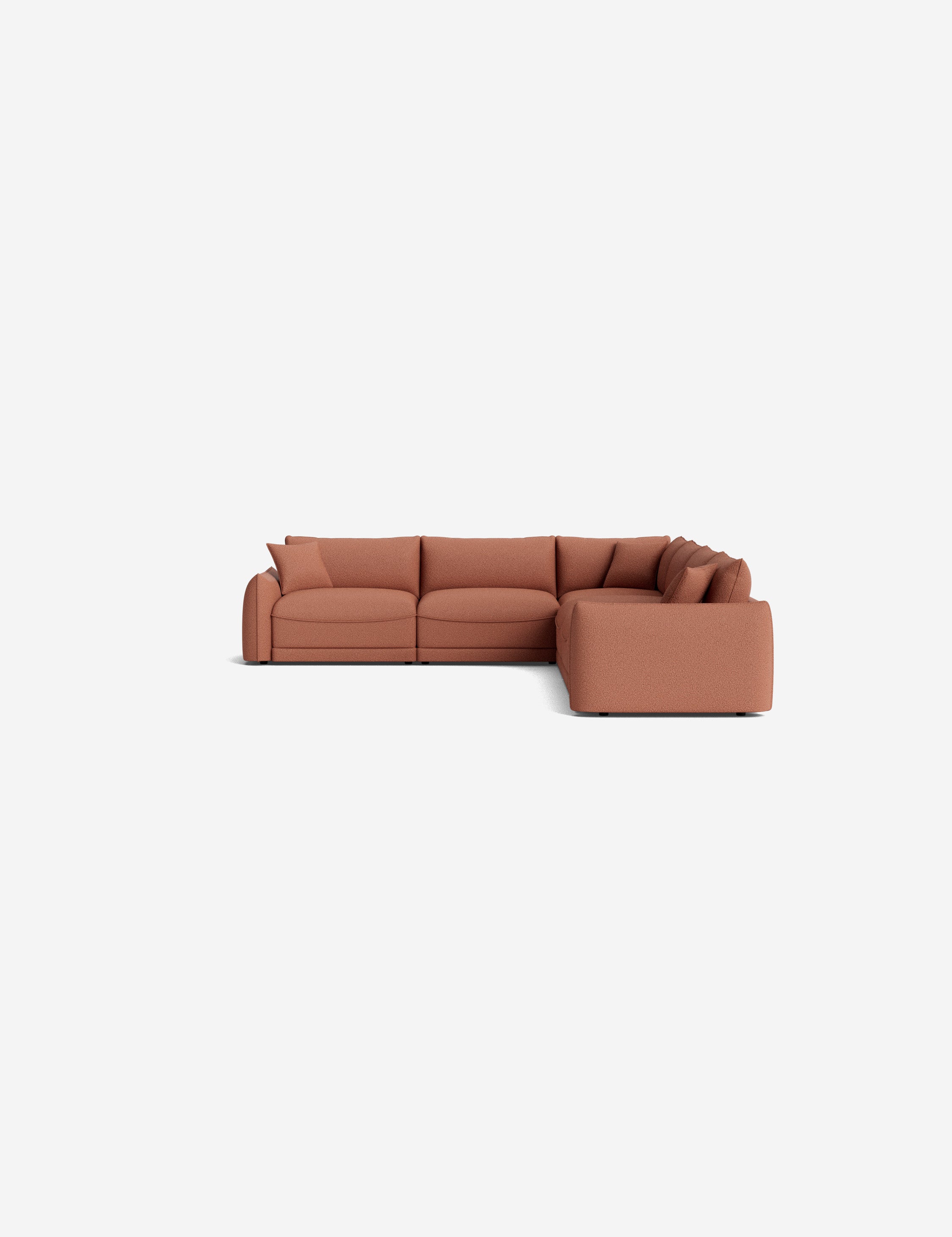 Balmer Modular Corner Sectional Sofa - Modern L-Shaped Couch with Reversible Chaise, Soft Fabric Upholstery for Living Room, Family Room & Home Theater Comfortable Seating