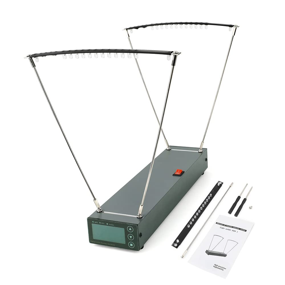 Ballistic Precision Chronograph - High Accuracy Bullet & Bow Velocity Tester with FPS/MPS Readings - Perfect for Shooting Ranges, Archery Practice & Slingshot Speed Measurement
