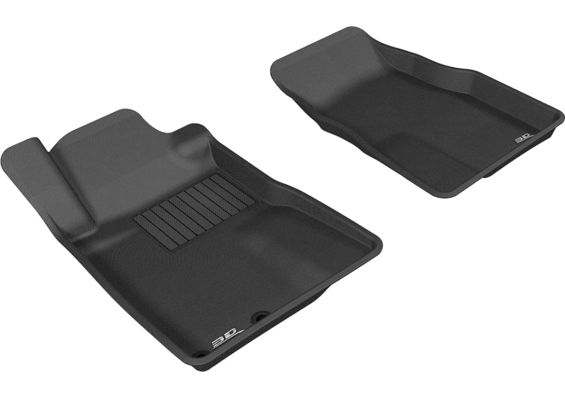 3D MAXpider Kagu Custom Fit Floor Mats for 2005-2009 Ford Mustang - 1st Row All-Weather Protection (Black) | Perfect for Daily Commuting & Road Trips