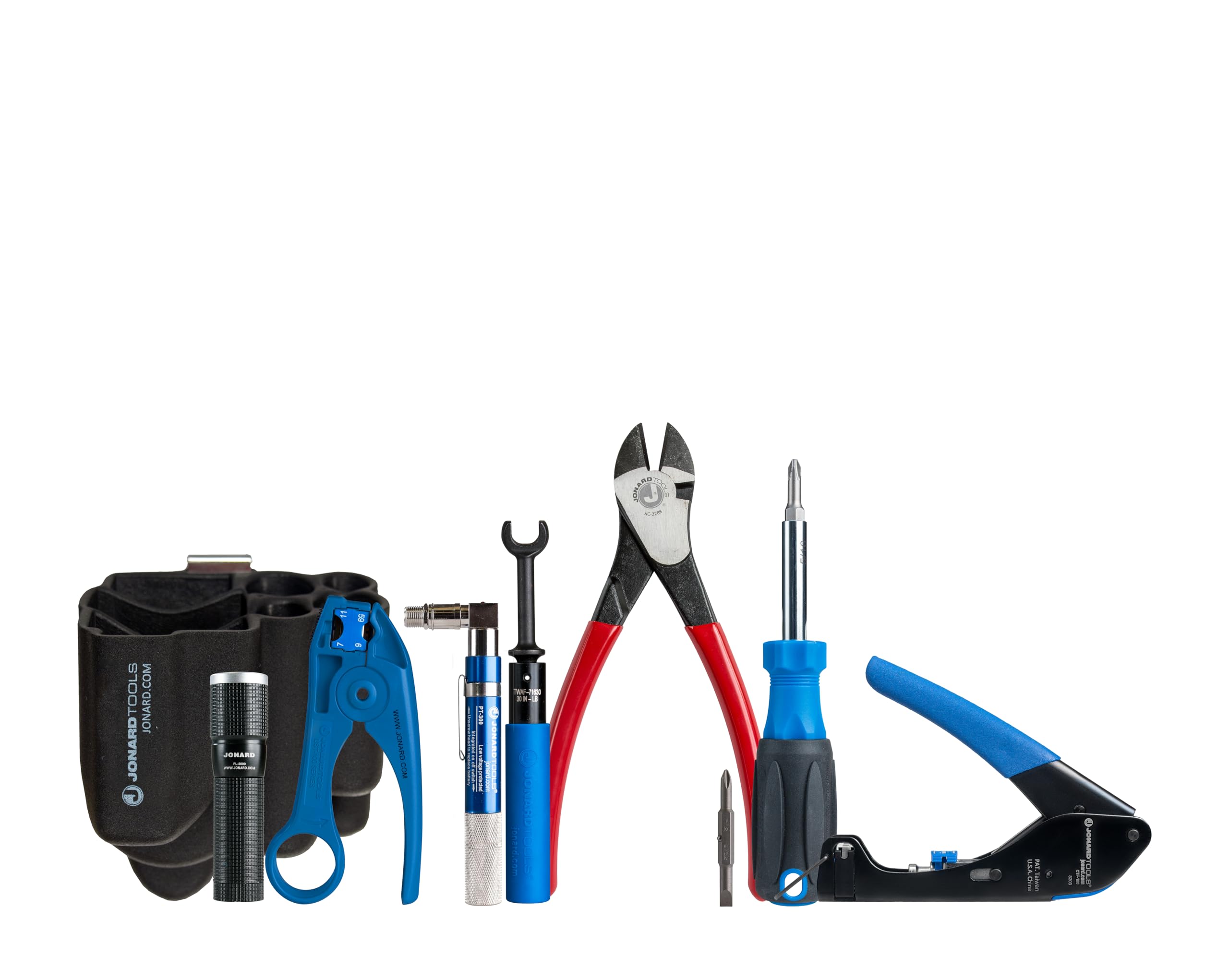 Jonard Tools TK-78 Professional Coaxial Cable Tool Kit - 360° Compression Tool & 7/16