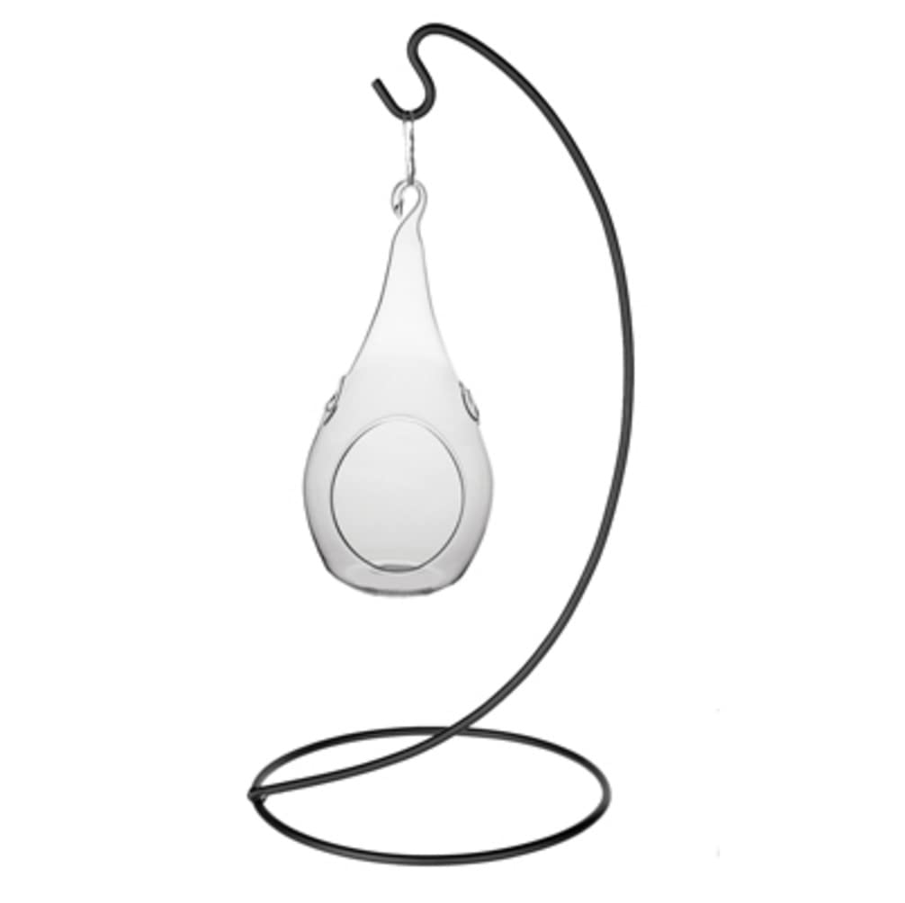 Syndicate 3781-06-09 Hanging Glass Terrarium with Metal Stand - Perfect for Indoor Plants, Succulents & Home Decor