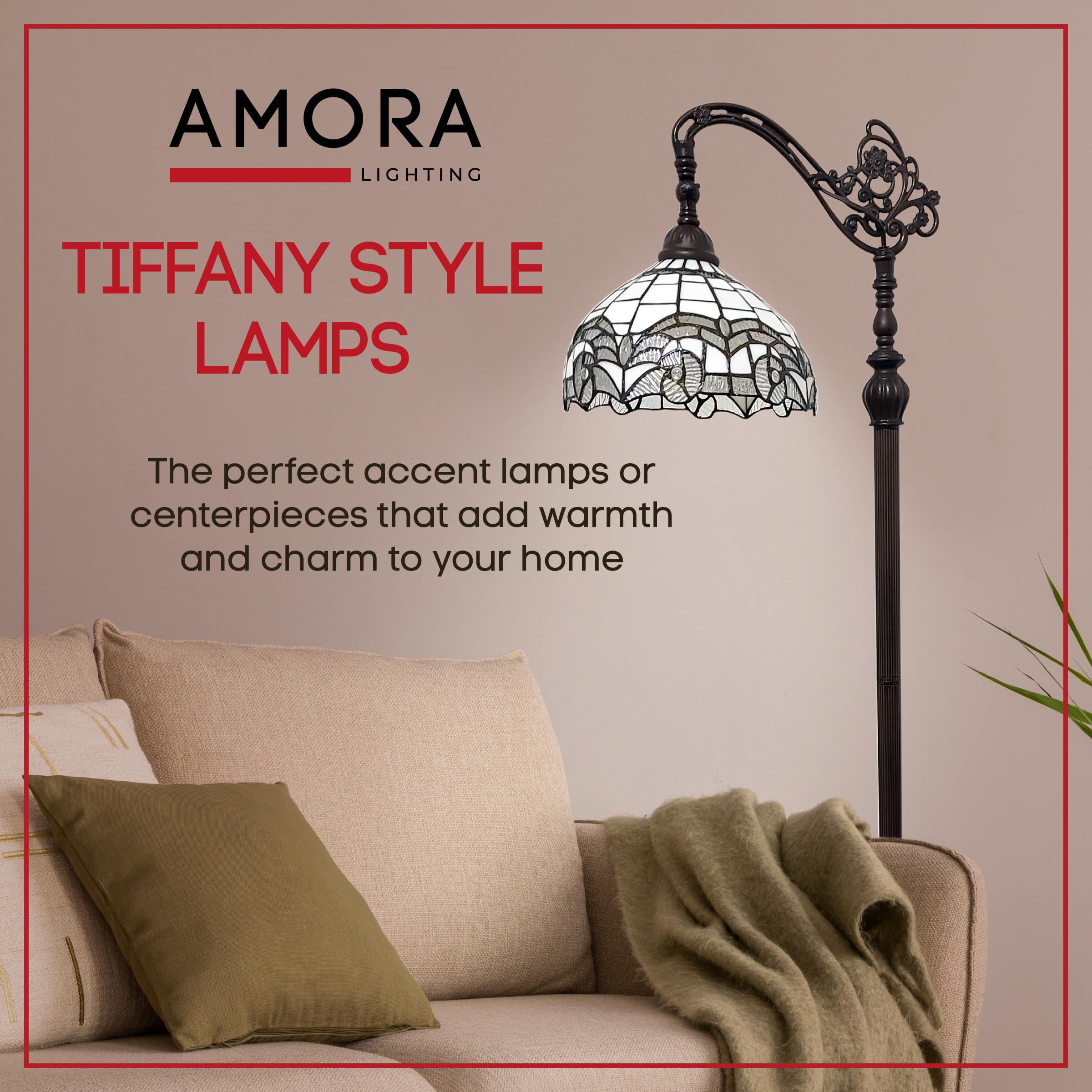 Amora Tiffany Floor Lamp - 62