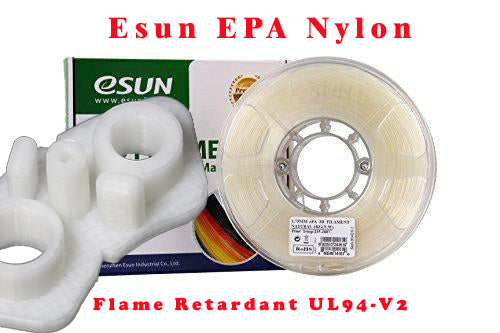 eSUN ePA Natural Nylon 1.75mm 3D Printer Filament - 1Kg Spool for High-Strength Functional Parts, DIY Projects & Industrial Prototyping