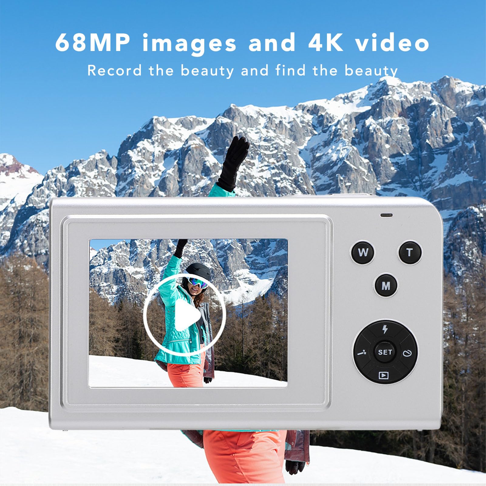 4K 68MP Digital Camera with 2.4