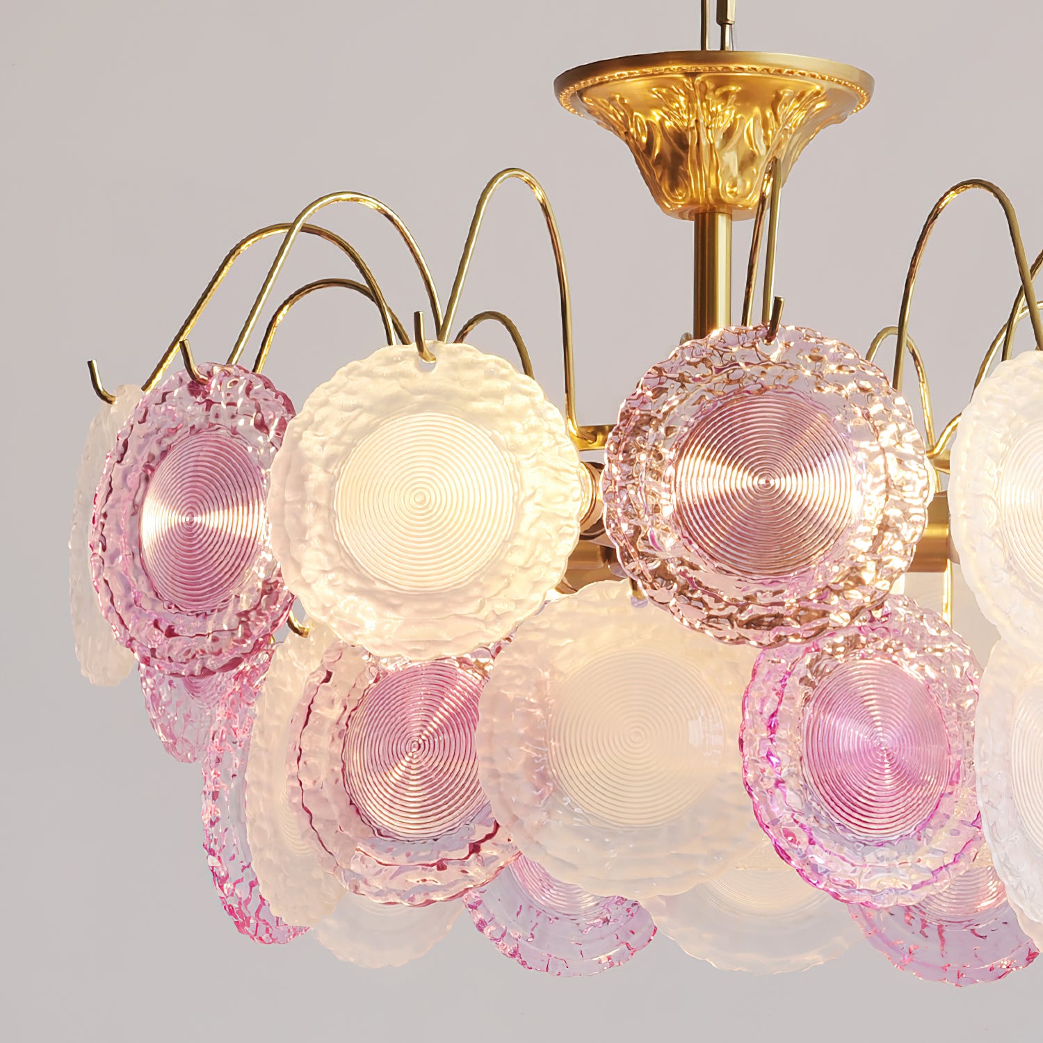 Nenufar Rainbow Chandelier - Elegant Crystal Ceiling Light Fixture for Living Room, Dining Room, Bedroom Decor | Modern Home Lighting Solution for Weddings & Interior Design