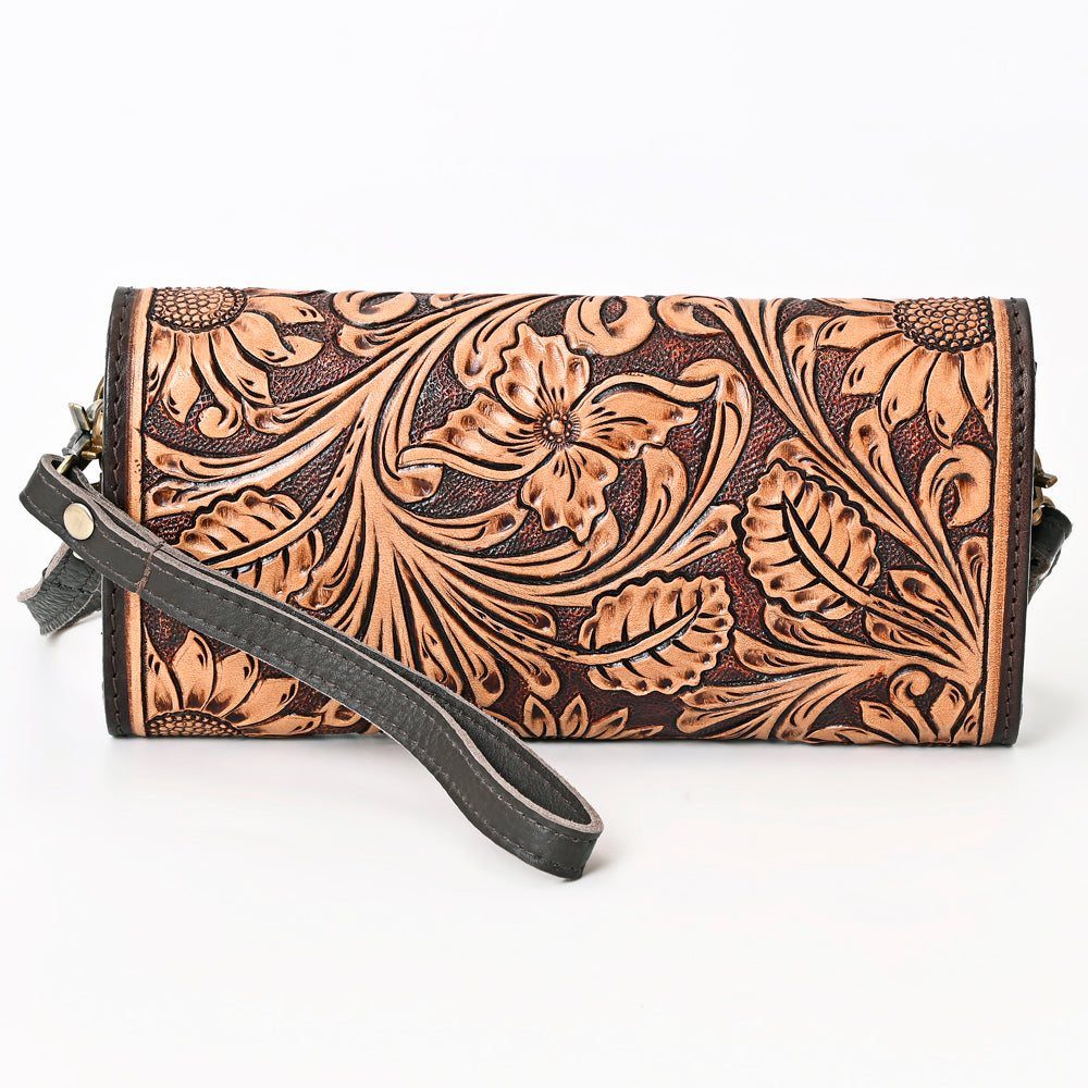 American Darling Hand-Tooled Genuine Leather Women's Western Handbag Purse - Stylish Cowgirl Tote for Everyday Use, Rodeo & Country Events