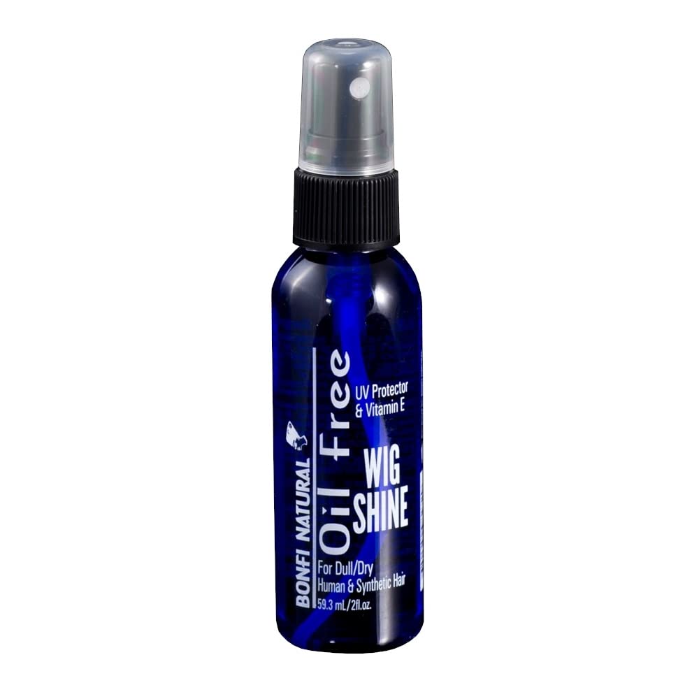 Free Wig Shine Spray 2 Oz - Natural Shine & Frizz Control for Synthetic & Human Hair Wigs - Perfect for Daily Use, Cosplay & Special Occasions