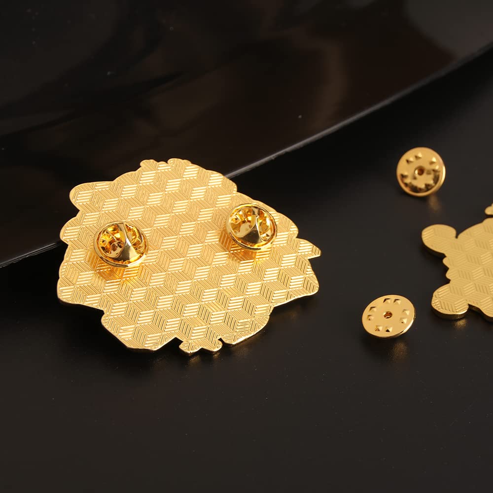 Genshin Impact Hu Tao Enamel Brooch Pin - Anime Cosplay Accessory for Fans, Women & Girls - Perfect for Conventions, Cosplay Events & Gift Giving