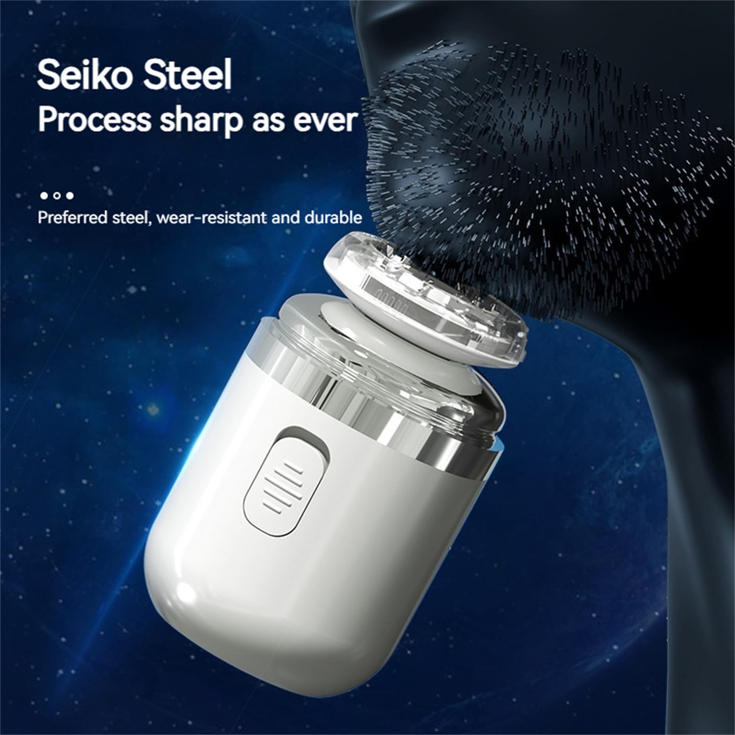 Mini Portable Electric Shaver for Men - 2 in 1 Waterproof Shaver & Nose Hair Trimmer, Pocket Size Travel Razor with USB Charging - Perfect for Home, Office, Travel & Gym Use (Black)