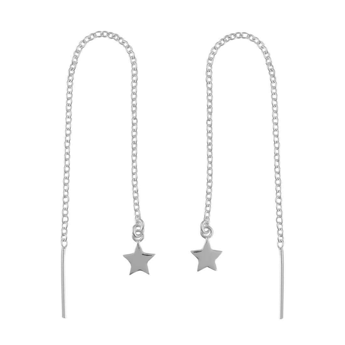 Stars Threaders - Premium Stainless Steel Ear Threaders for Women | Hypoallergenic & Lightweight Body Jewelry | Perfect for Parties, Weddings & Everyday Wear