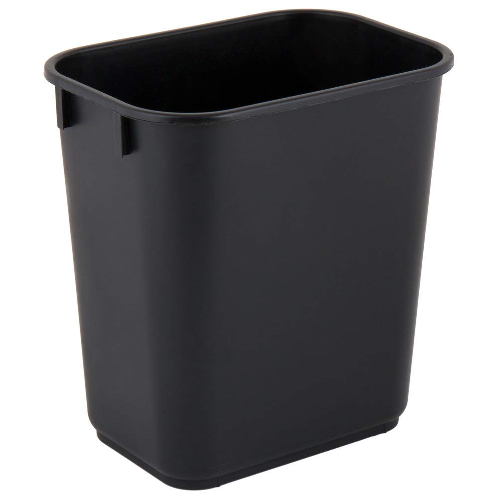 PRO&Family 10-Pack 13 Qt (3 Gallon/11L) Rectangular Brown Trash Cans - Kitchen Waste Baskets, Office Recycling Bins, Bathroom & Bedroom Garbage Cans for Home & Business Use