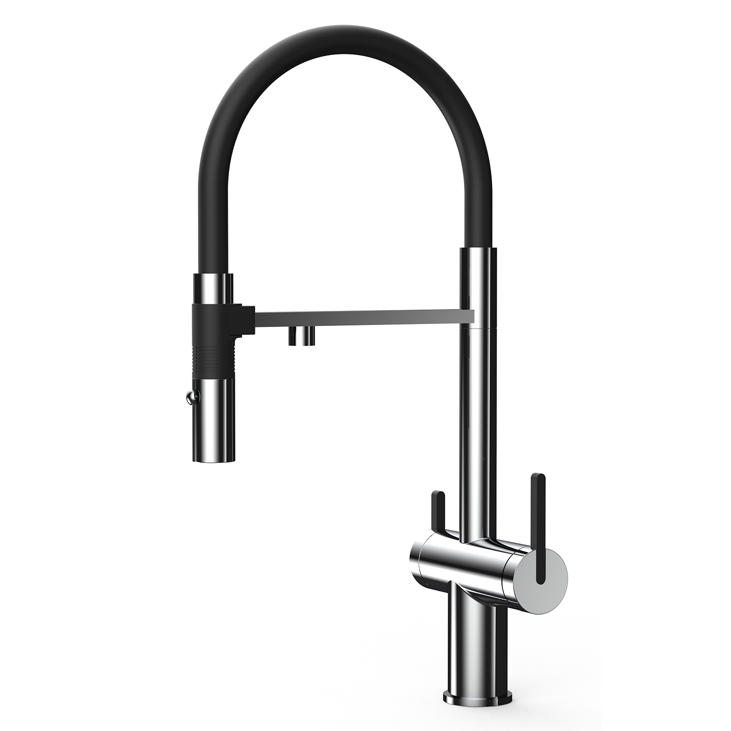 Dual Function Pull Out and Filter Water Spout with Brass Body - Dax 8020094 | Perfect for Kitchen Sink Faucet Replacement & Clean Drinking Water Filtration