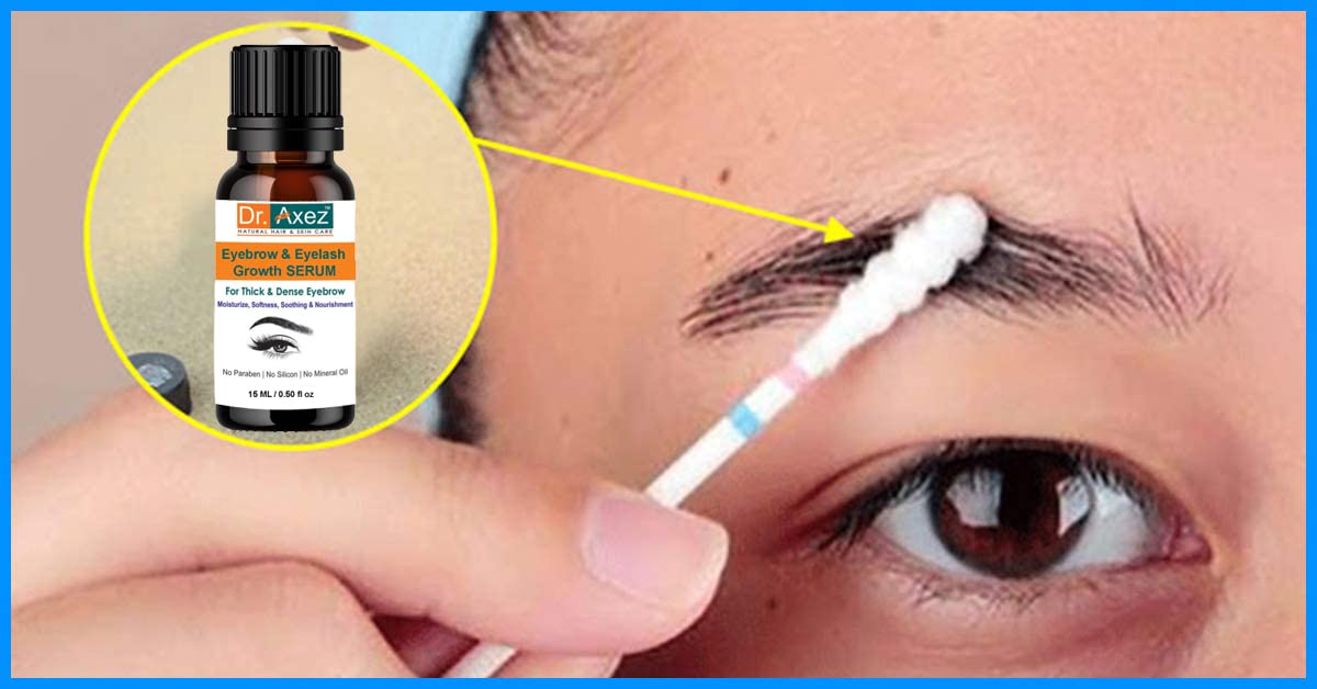 Dr. Axez 100% Pure Natural Castor Oil Eyebrow & Eyelash Growth Serum - 15ml Organic Herbal Hair Oil for Thicker Fuller Brows & Lashes | Handmade Home Remedy for Daily Beauty Routine & Night Care