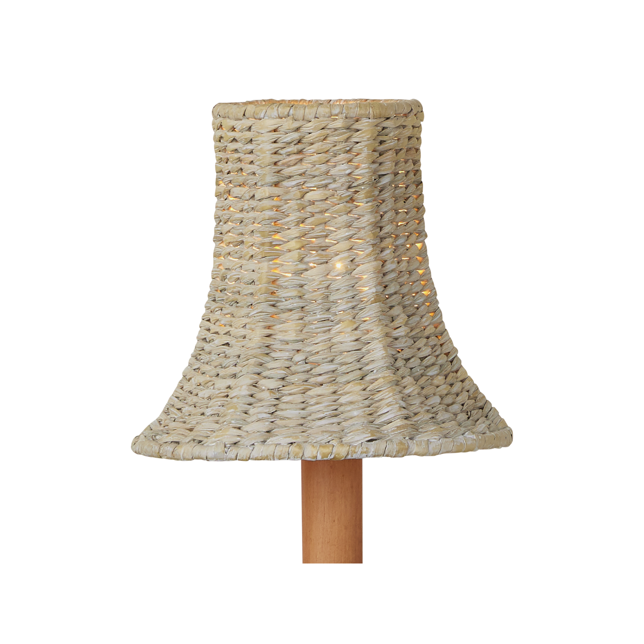Bell Shape Chandelier Shade in Natural - Elegant Rattan Pendant Light Fixture for Dining Room, Bedroom & Boho Home Decor