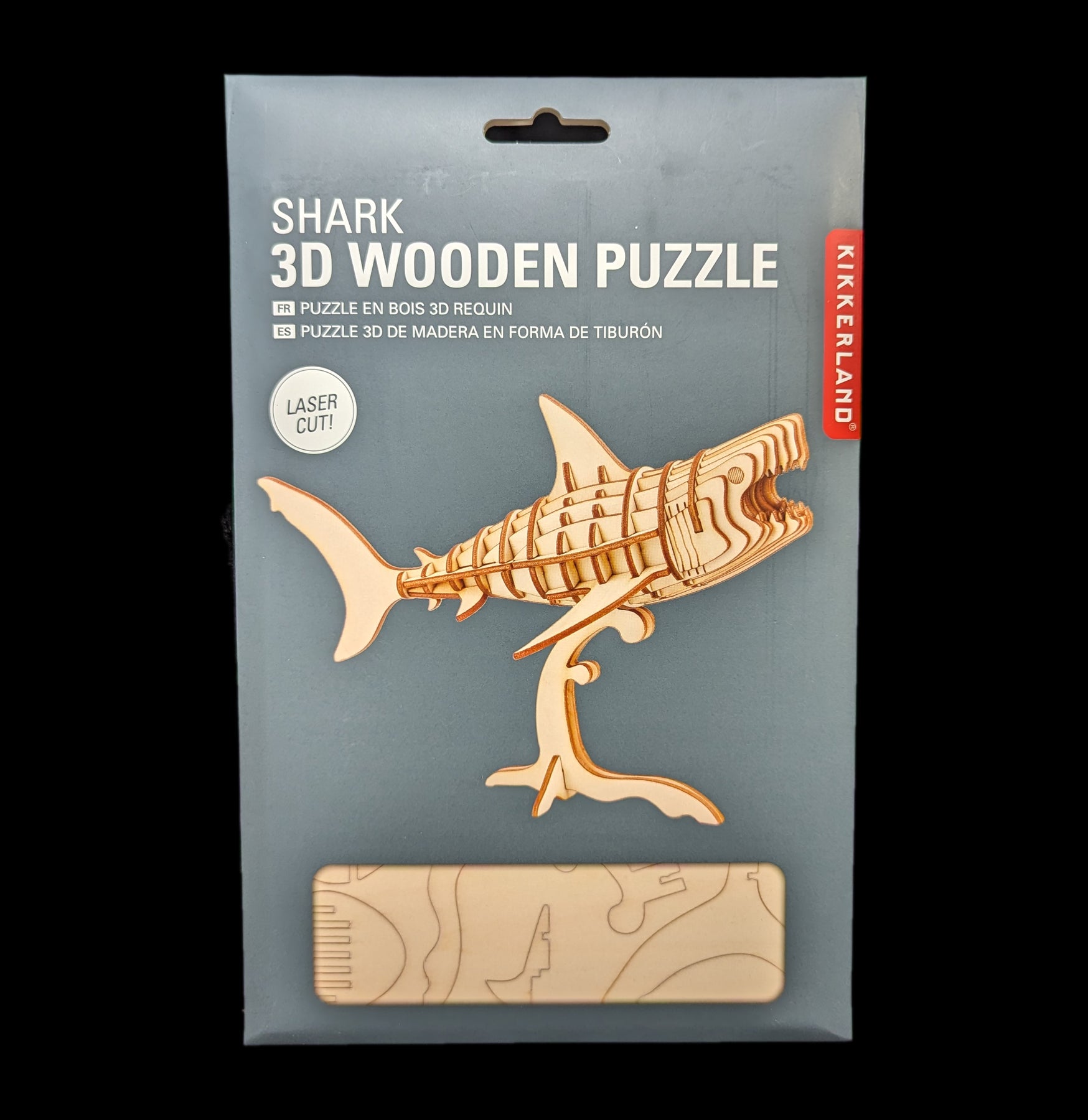 3D Wooden Shark Puzzle - DIY Wooden Animal Puzzle for Kids & Adults - Fun Educational Toy for Home, School & Gifts