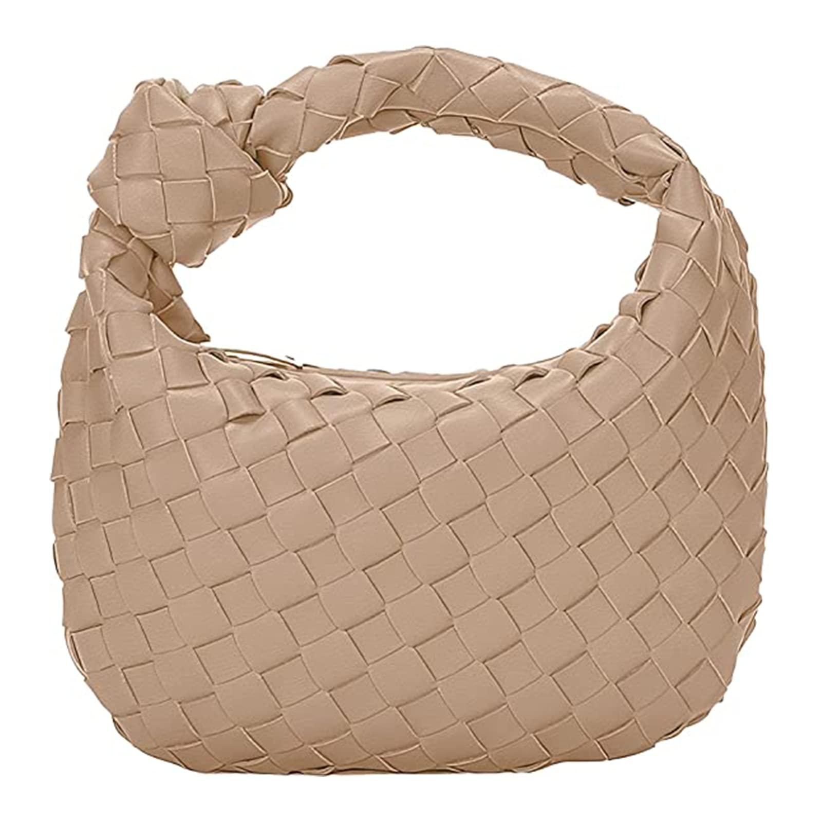 Handmade Boho Leather Woven Tote Bag for Women - Stylish Shoulder Purse & Hobo Clutch - Perfect for Casual Outings, Beach Trips, and Boho Fashion Accessories