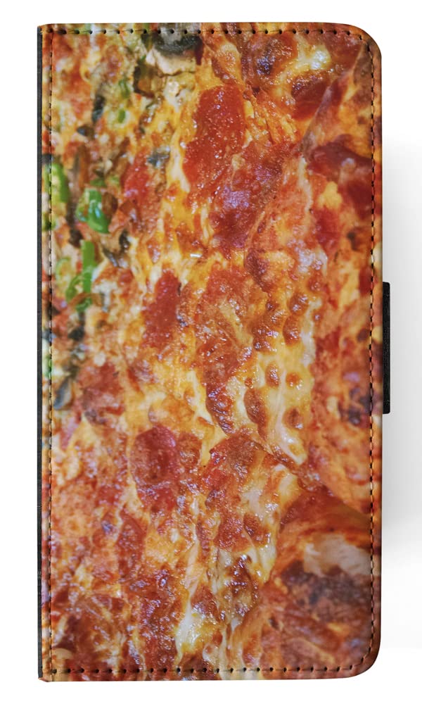 Traditional Italian Pizza Design #3 FLIP Wallet Phone Case for Apple iPhone X & iPhone Xs - Stylish Protective Cover for Everyday Use & Travel