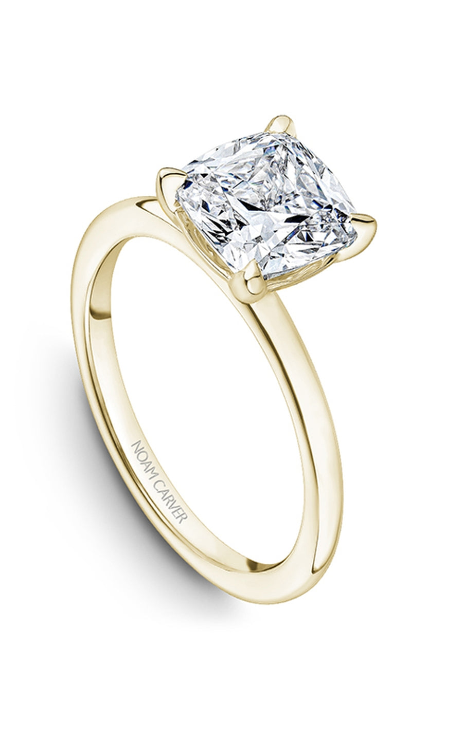 Noam Carver 14K White Gold Bridal Engagement Ring B371 04YA - Perfect for Proposals, Weddings & Anniversaries