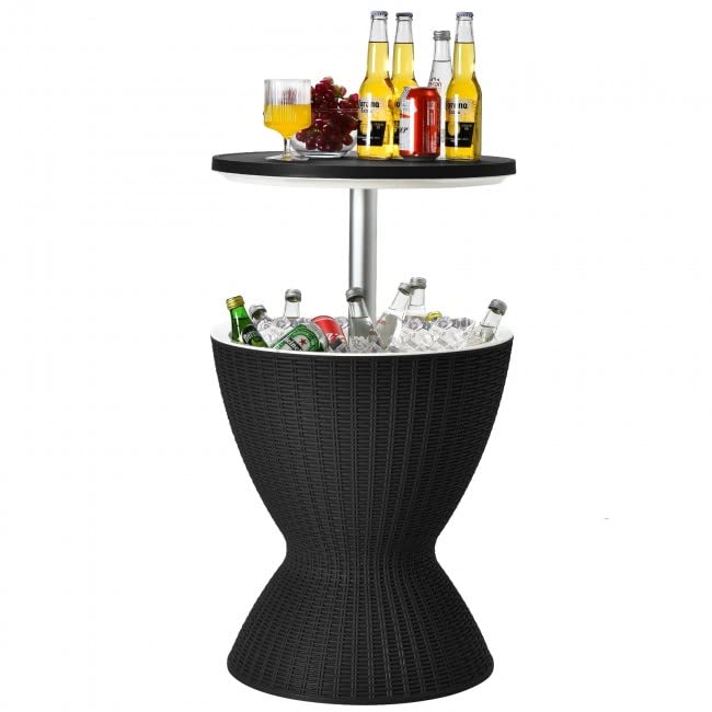 3 in 1 Adjustable Height Patio Cooler Bar Table (22.5