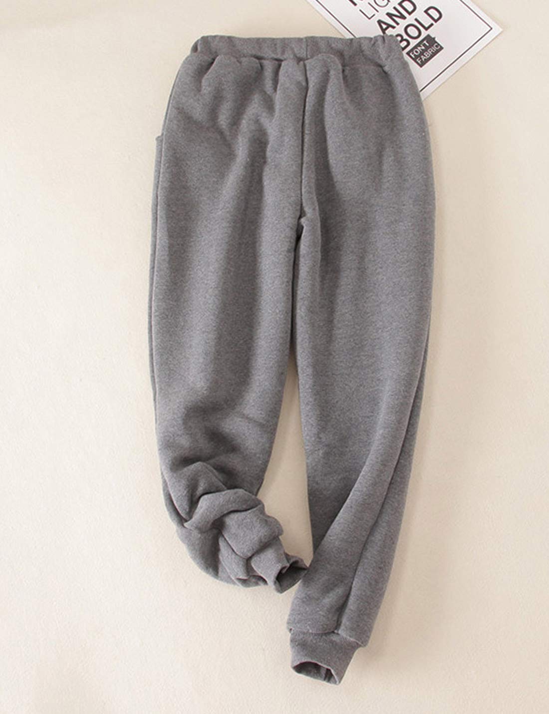 Women's Winter Sherpa Lined Sweatpants - Warm Fleece Joggers with Pockets, Soft Athletic Lounge Pants for Running, Yoga & Cold Weather Comfort