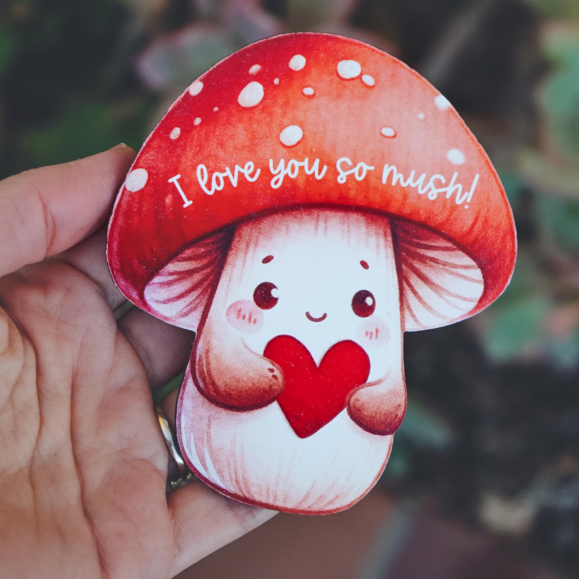 Personalized Mushroom Love Ornament - Valentine's Gift for Couples