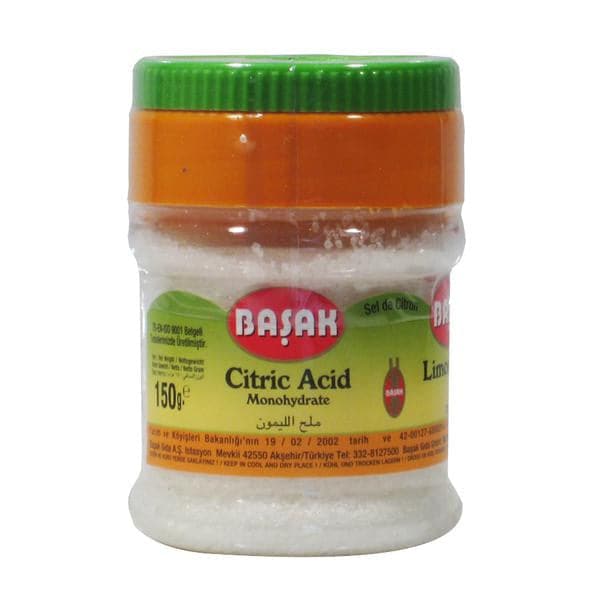 Pure Citric Acid Powder 150g by Basak | Food-Grade, Preservative & Cleaning Agent | Perfect for Cooking, Baking, DIY Cleaning & Bath Bombs