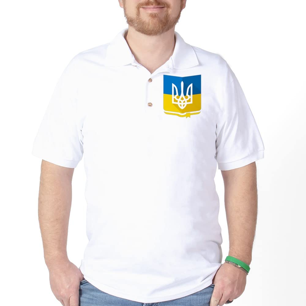 Ukraine Flag Golf Shirt - Breathable Polo Shirt for Men & Women - Perfect for Golf, Casual Wear & Patriotic Events