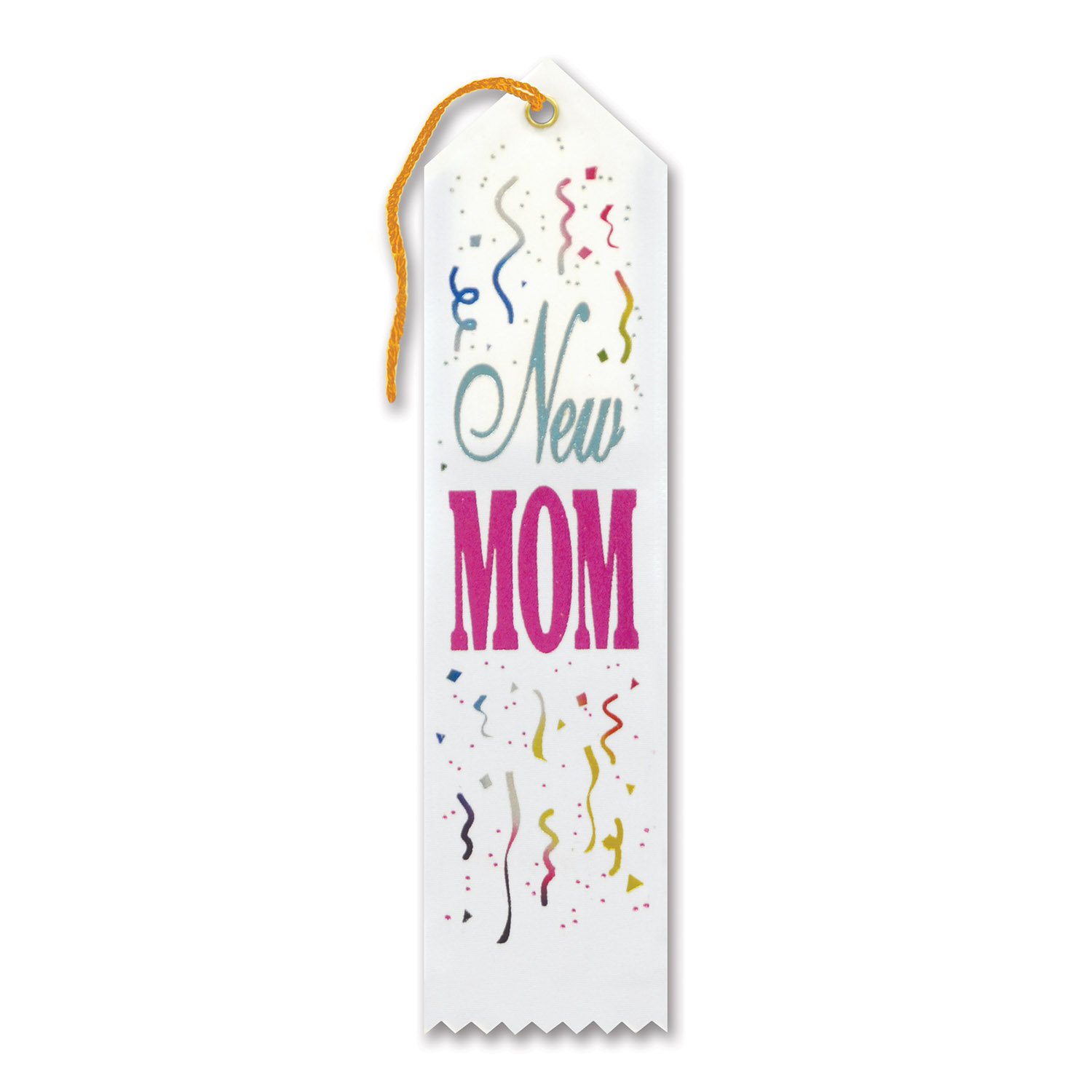 New Mom Award Ribbon - Best Congratulations Gift for New Mothers - Perfect for Baby Showers, Mother's Day & Parenting Celebrations