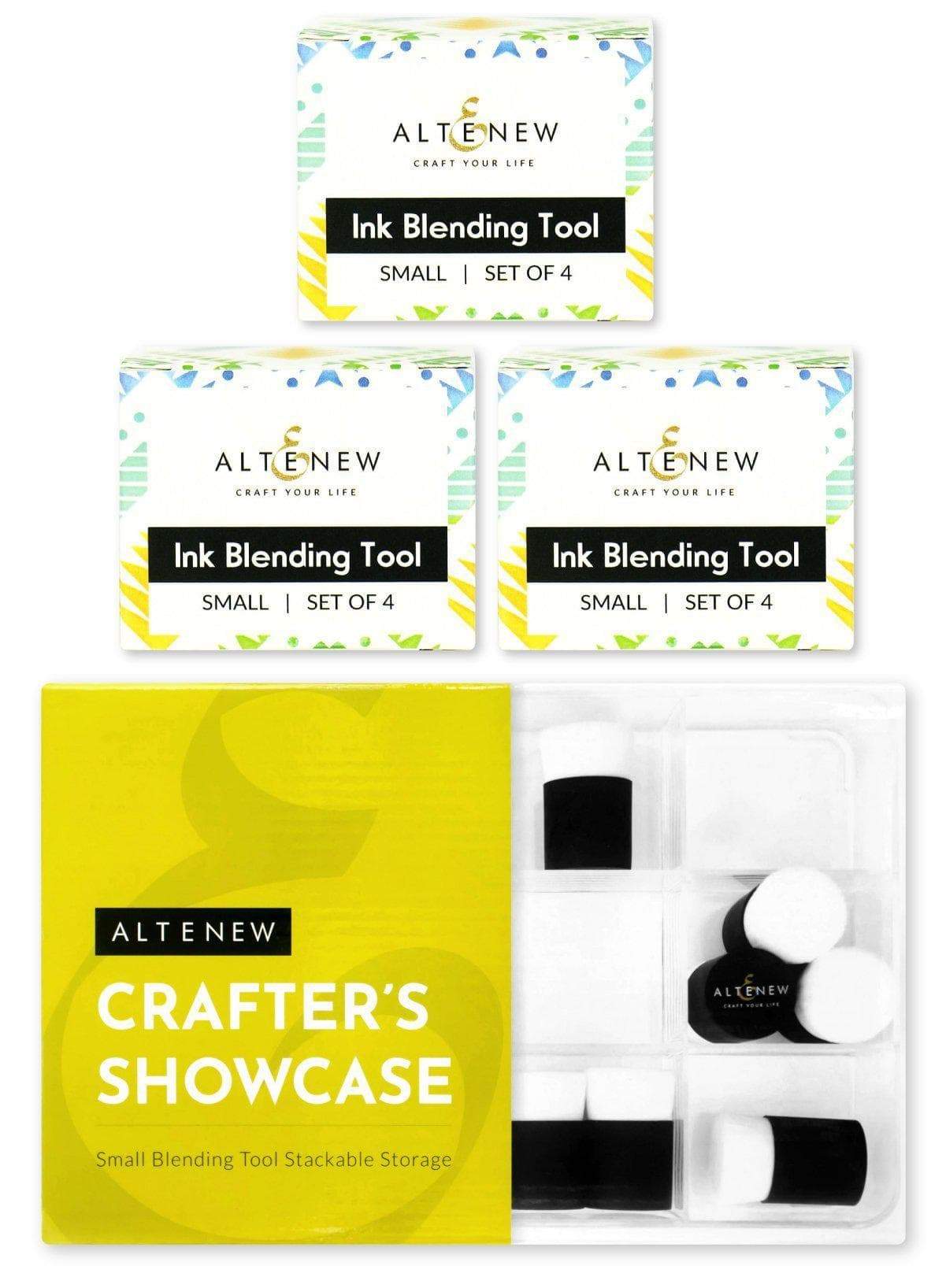 12 Ink Blending Tools & Stackable Storage Bundle - Stay Organized for Card Making, Scrapbooking & DIY Crafts - Perfect for Artists and Crafters