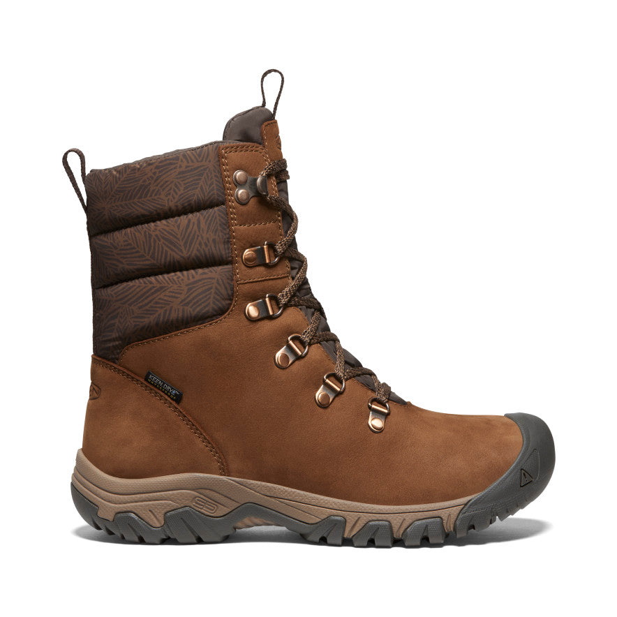 Waterproof Women's Greta Boots in Bison/Java - Stylish & Comfortable Rain & Snow Boots for Outdoor Activities, Hiking & Winter Fashion