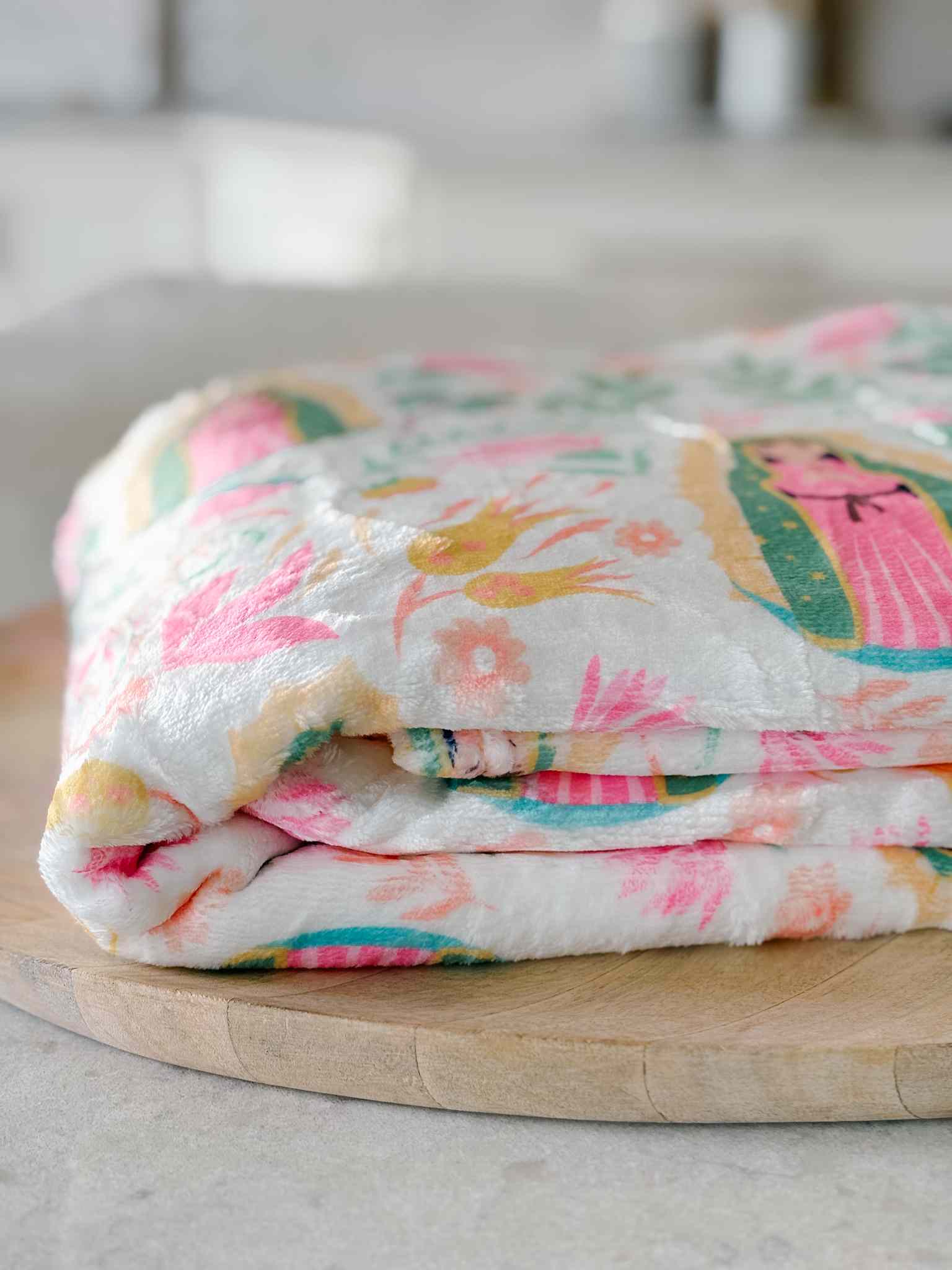 Our Lady of Guadalupe Minky Blanket - Soft Religious Throw Blanket for Prayer & Comfort - Perfect for Home, Church & Gift Giving